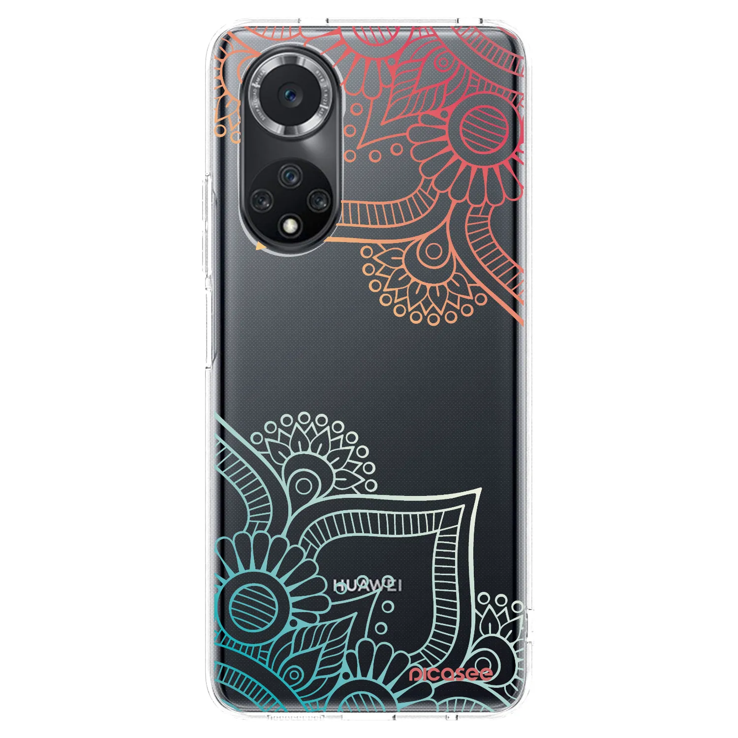 Picasee silikonowe przeźroczyste etui na Huawei Nova 9 SE - Flowers pattern