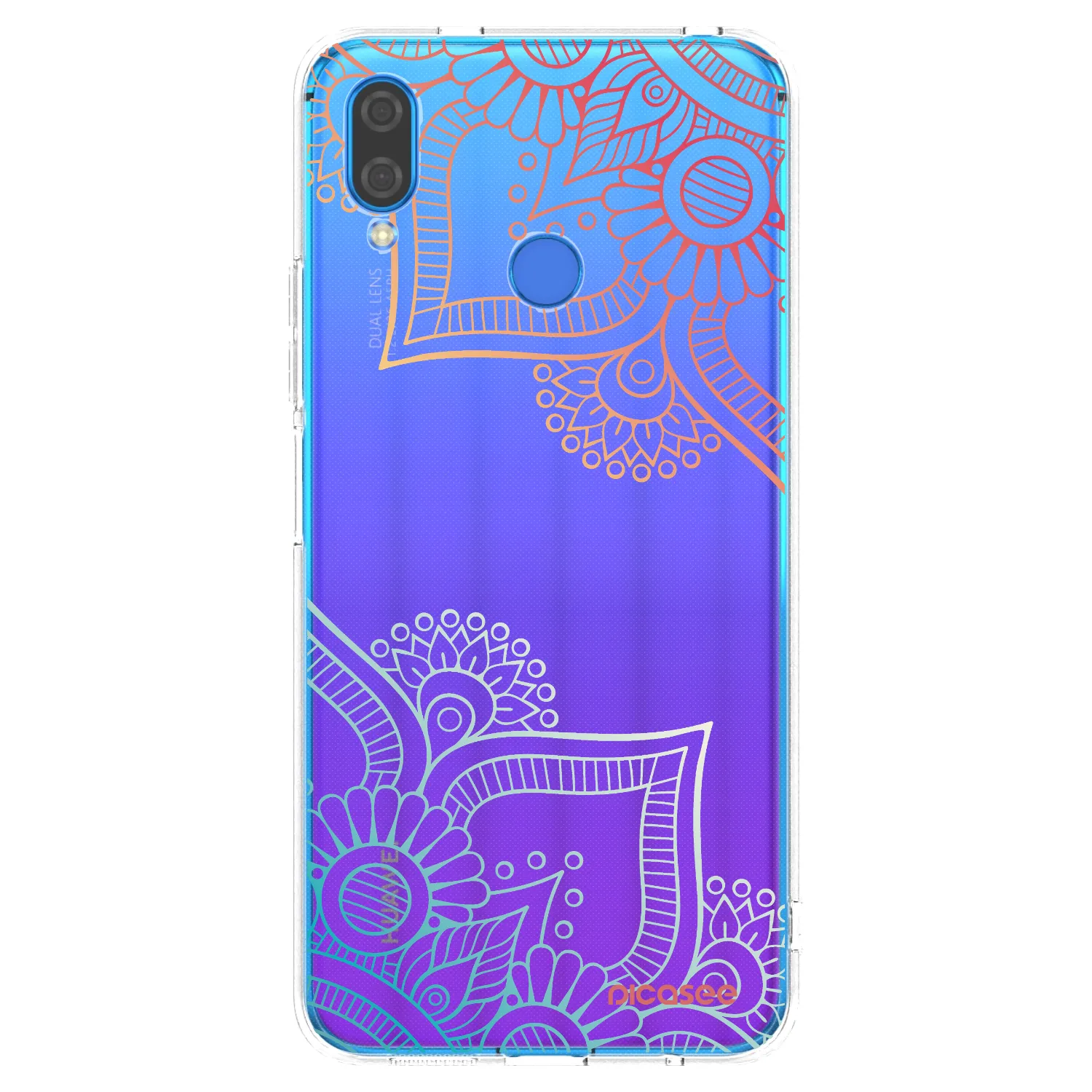 Picasee silikonowe przeźroczyste etui na Huawei Nova 3i - Flowers pattern