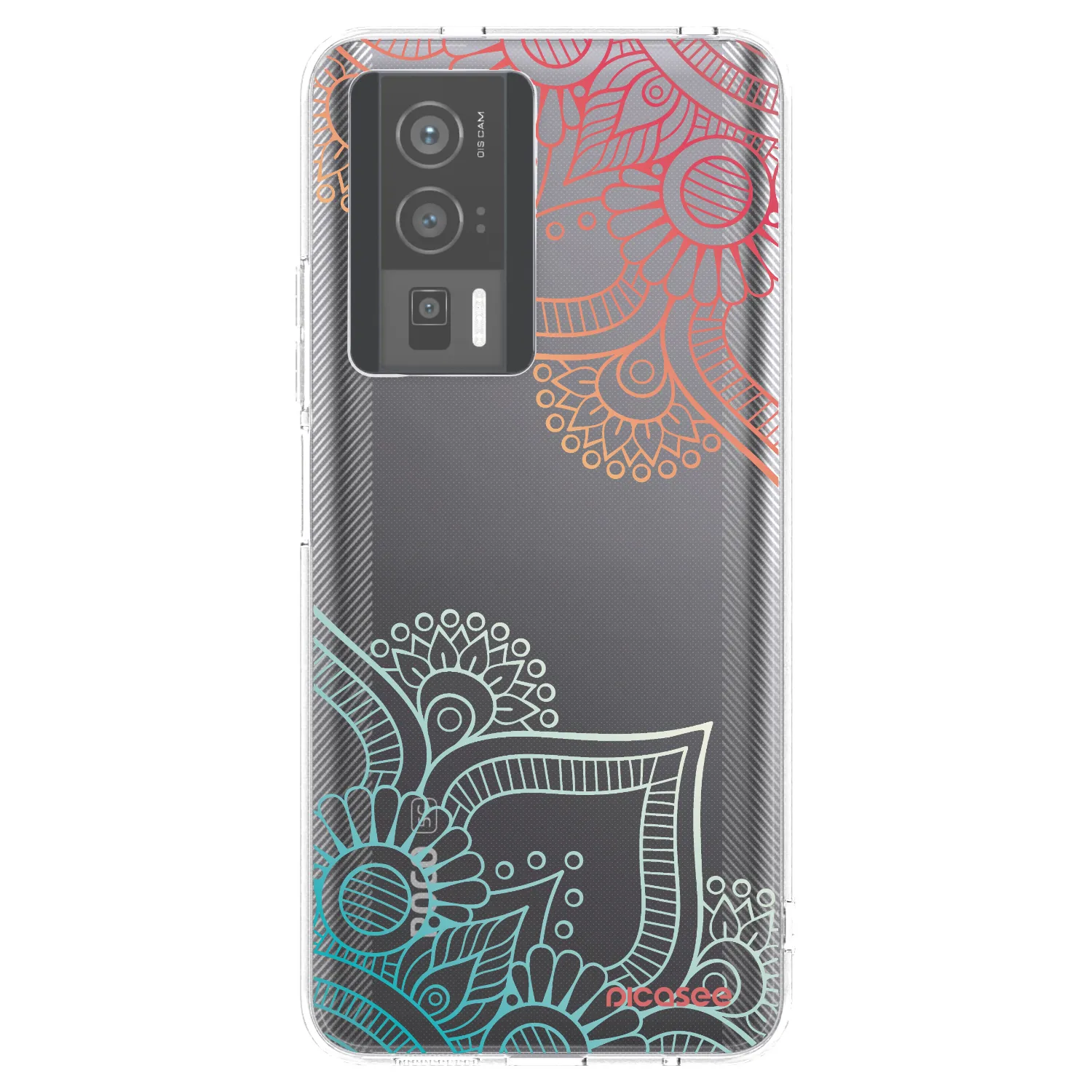 Picasee silikonowe przeźroczyste etui na Xiaomi Poco F5 Pro 5G - Flowers pattern
