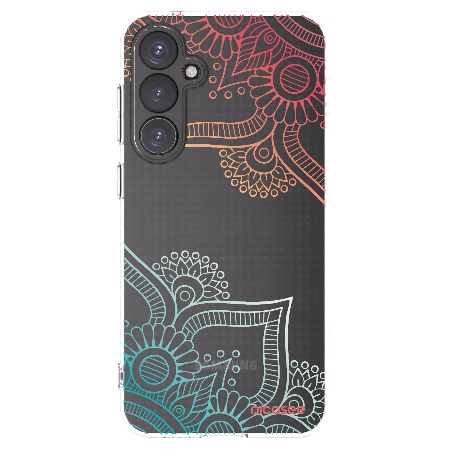 Picasee silikonowe przeźroczyste etui na Samsung Galaxy S23 FE S711B - Flowers pattern