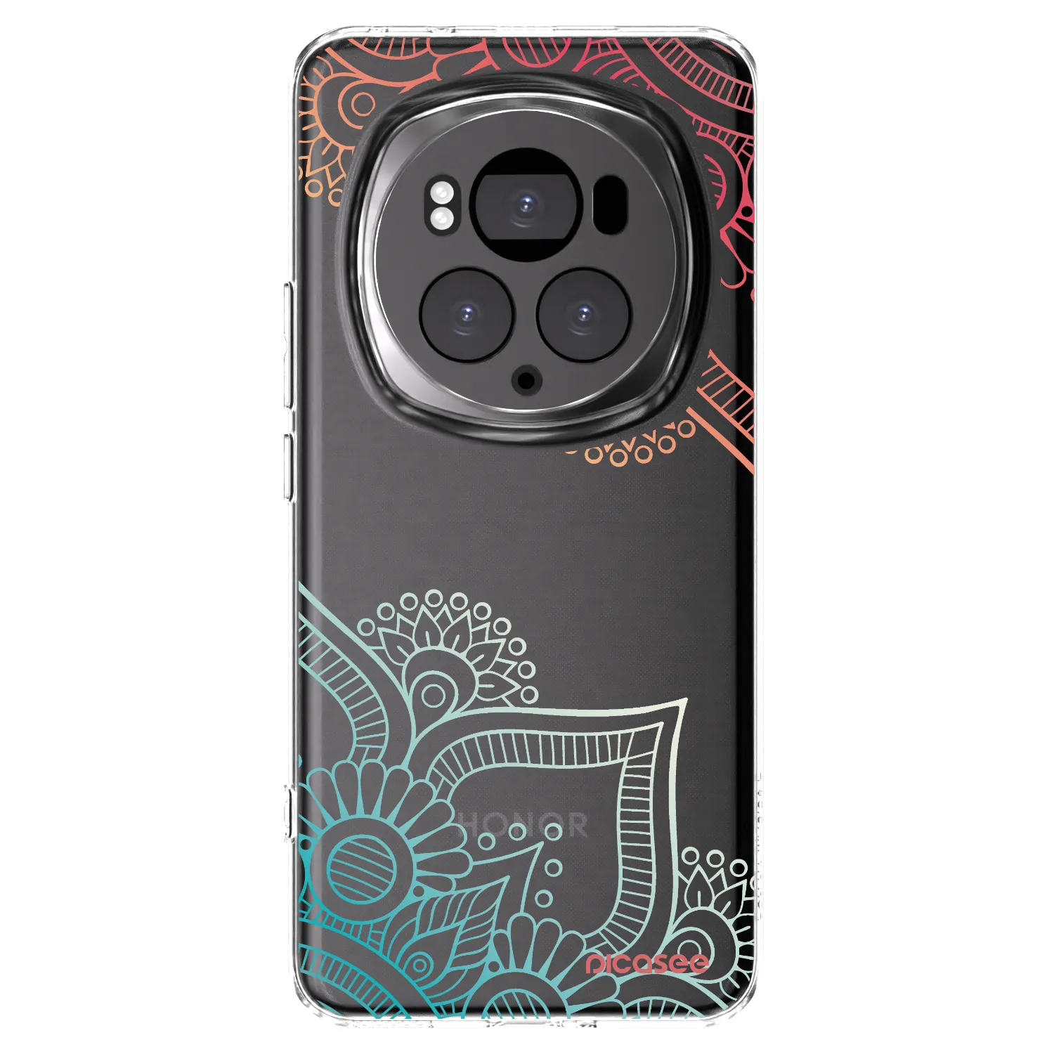 Picasee silikonowe przeźroczyste etui na Honor Magic6 Pro - Flowers pattern