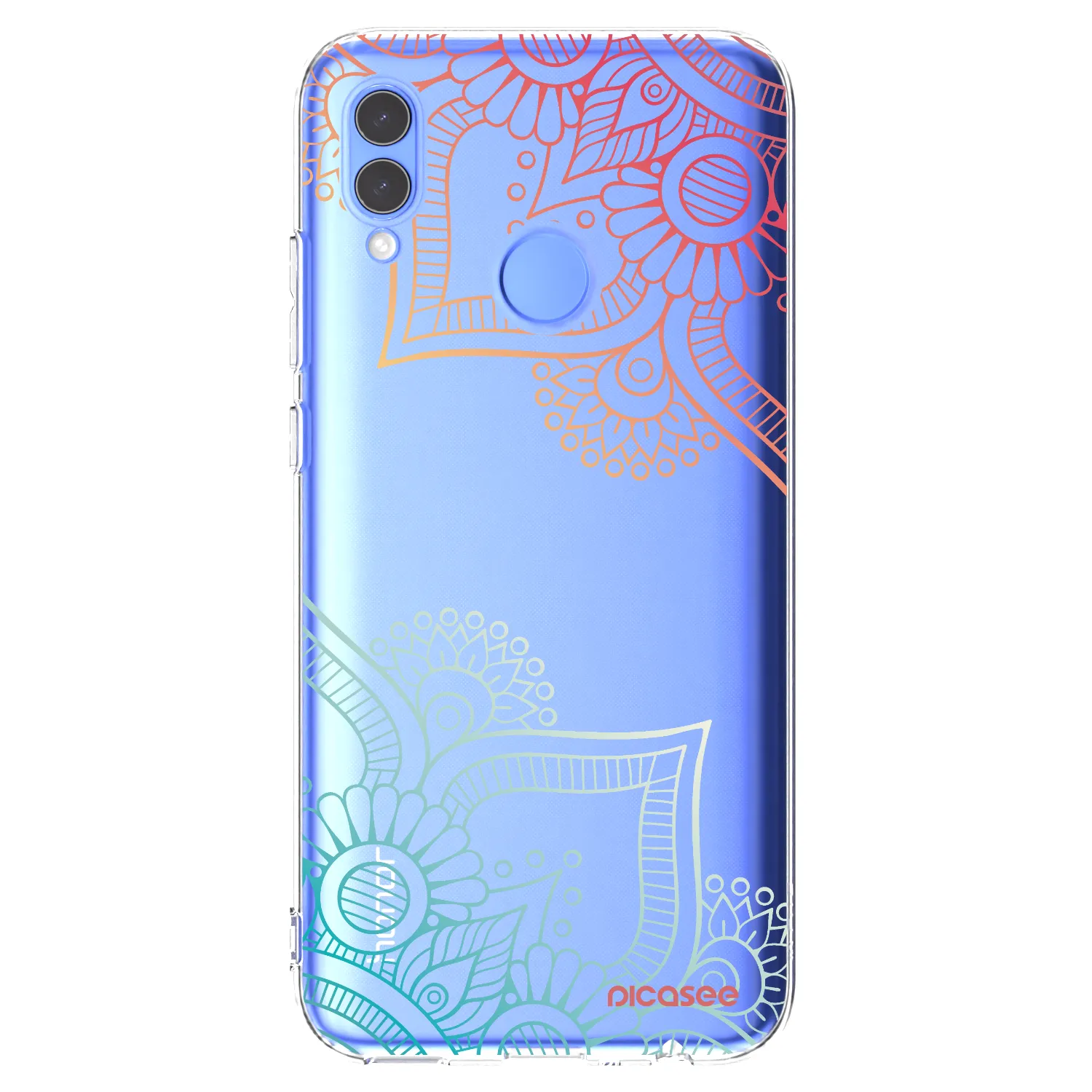 Picasee silikonowe przeźroczyste etui na Honor 10 Lite - Flowers pattern