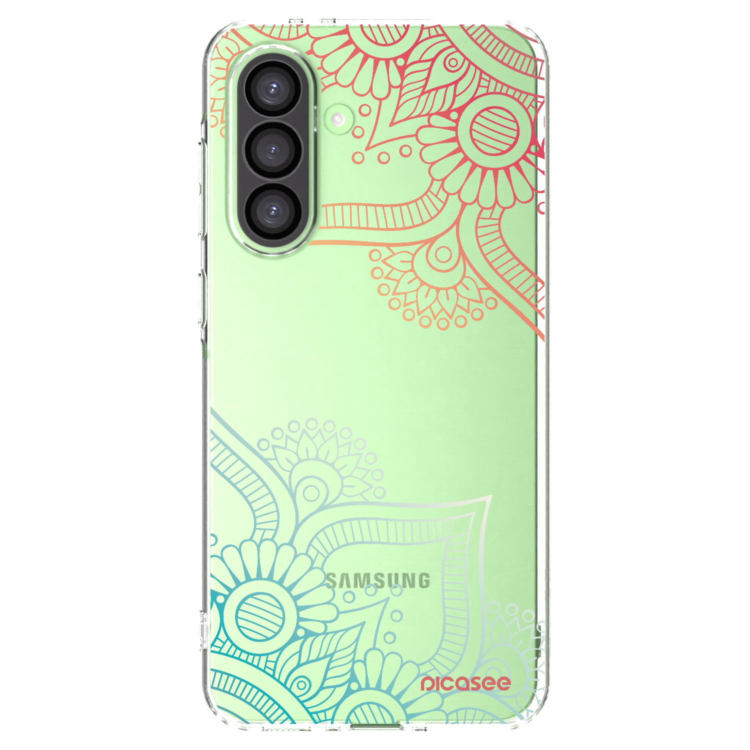 Picasee silikonowe przeźroczyste etui na Samsung Galaxy A26 5G A266B - Flowers pattern