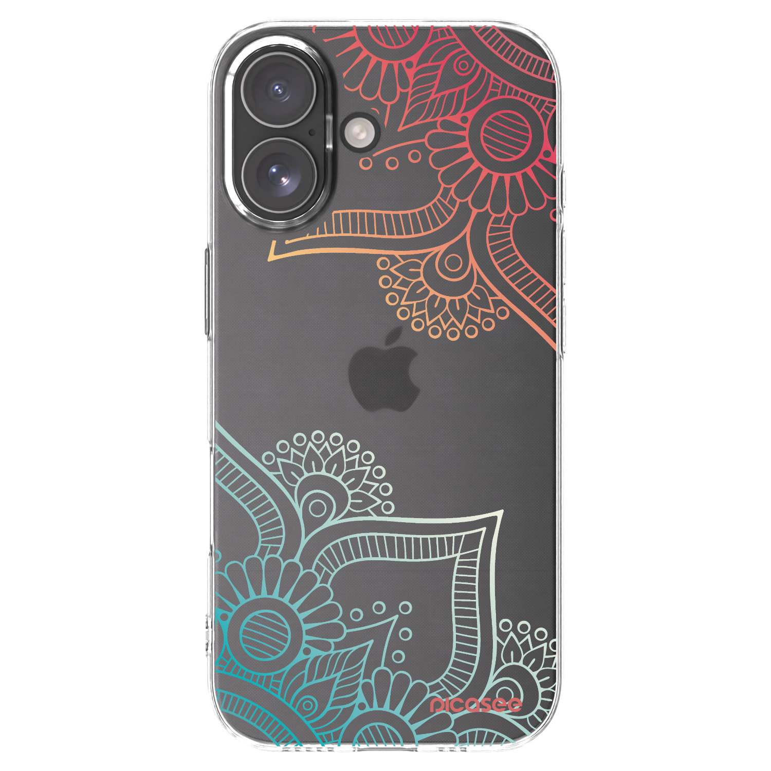 Picasee silikonowe przeźroczyste etui na Apple iPhone 17 - Flowers pattern