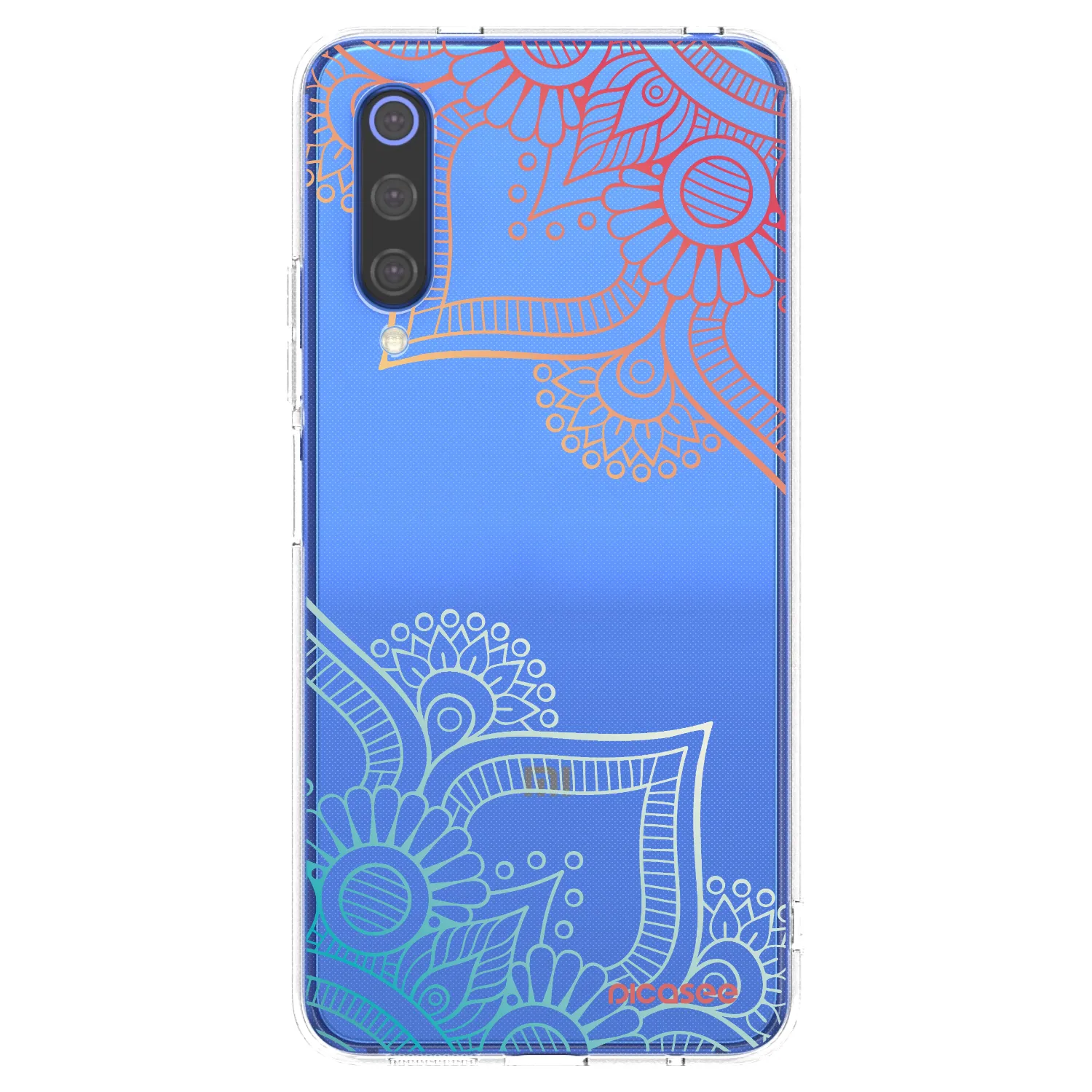 Picasee silikonowe przeźroczyste etui na Xiaomi Mi 9 SE - Flowers pattern