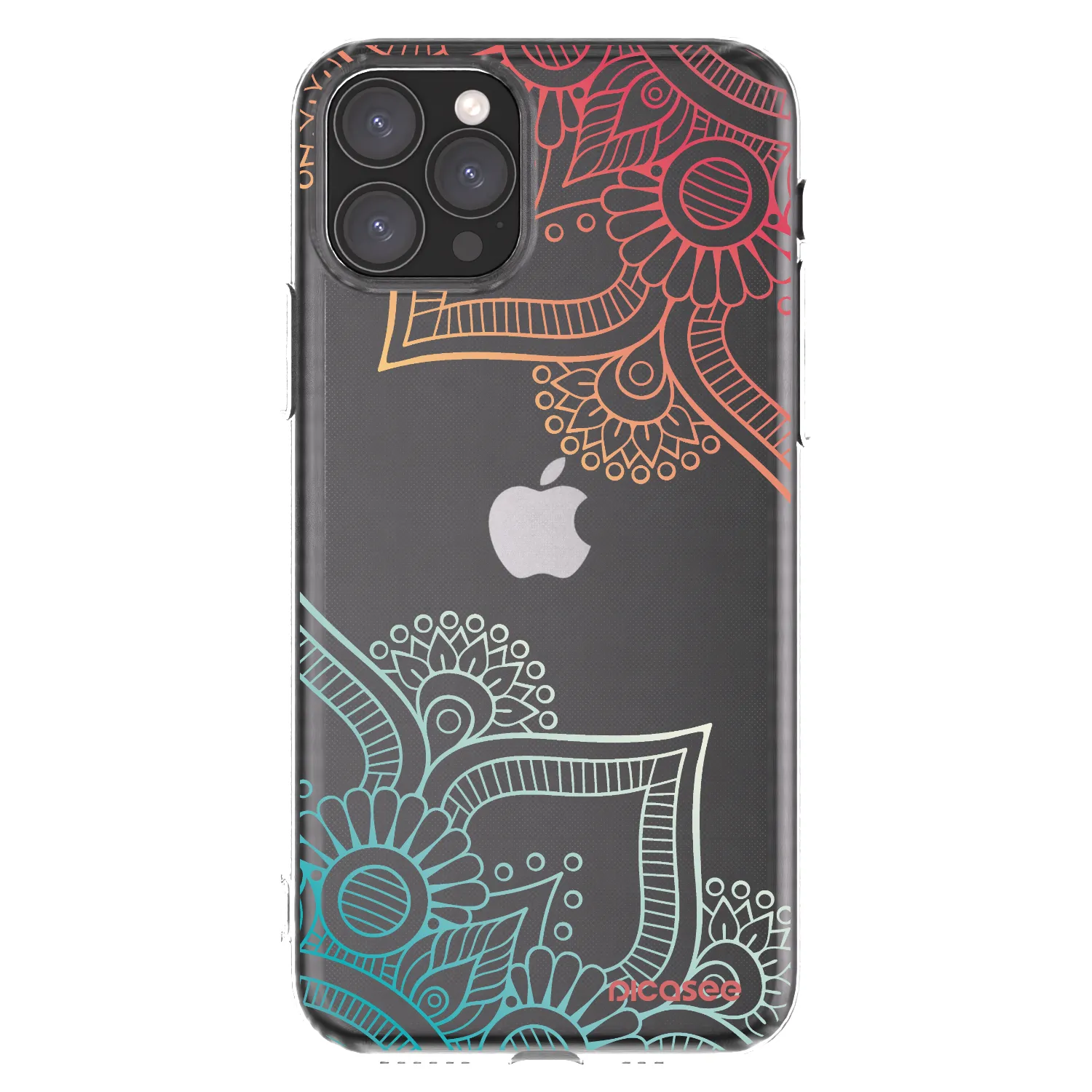 Picasee silikonowe przeźroczyste etui na Apple iPhone 11 Pro - Flowers pattern