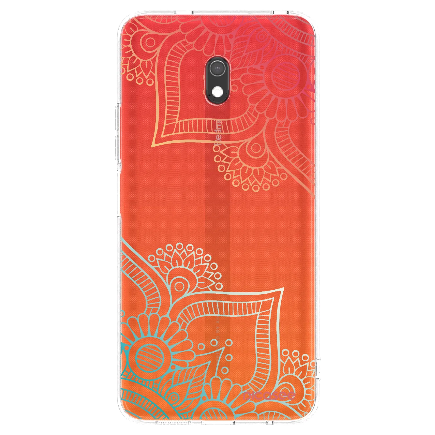 Picasee silikonowe przeźroczyste etui na Xiaomi Redmi 8A - Flowers pattern