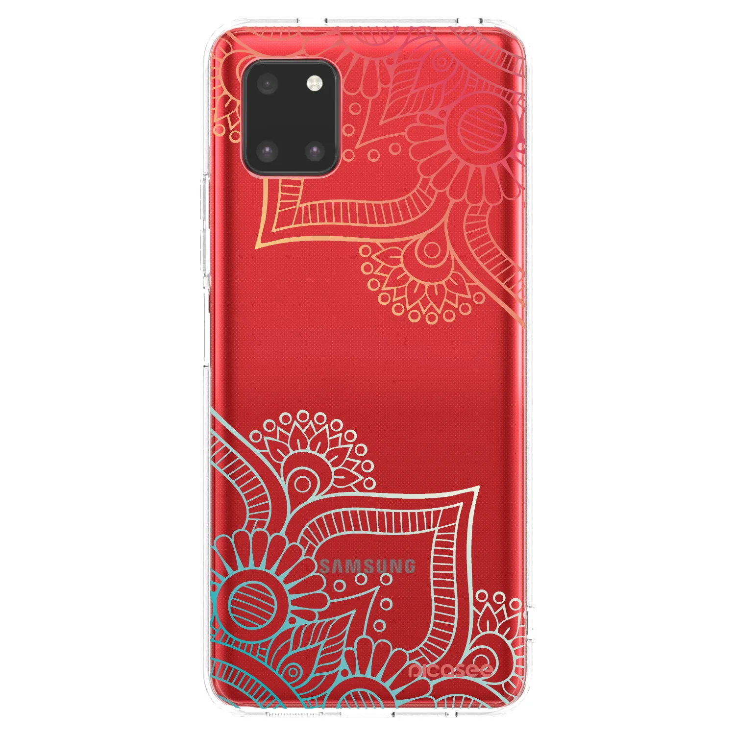 Picasee silikonowe przeźroczyste etui na Samsung Galaxy Note 10 Lite N770F - Flowers pattern