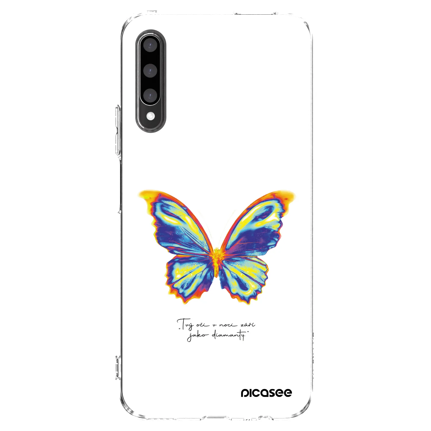 Picasee silikonowe przeźroczyste etui na Honor 9X Pro - Diamanty White