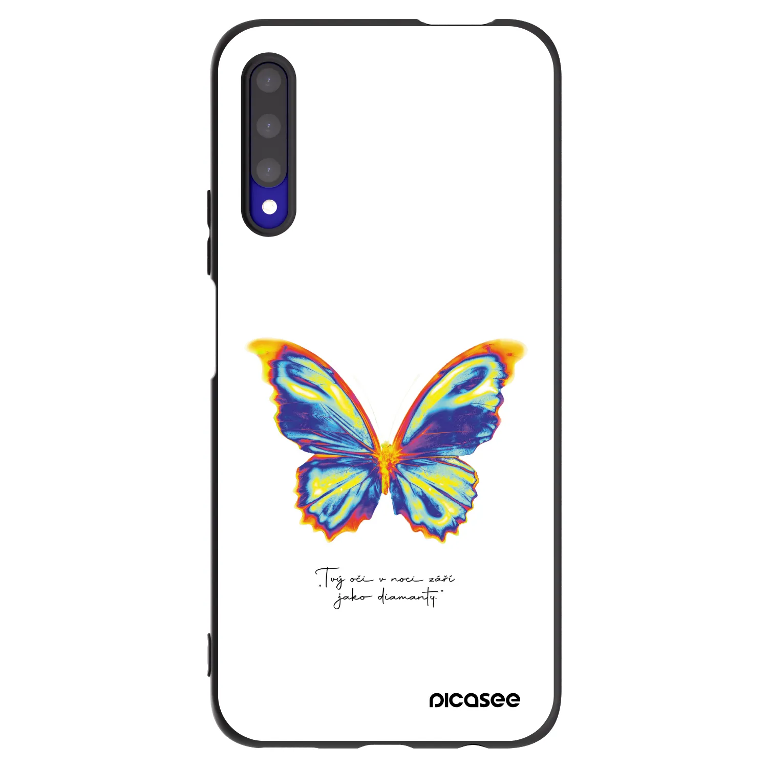 Picasee silikonowe czarne etui na Honor 9X Pro - Diamanty White