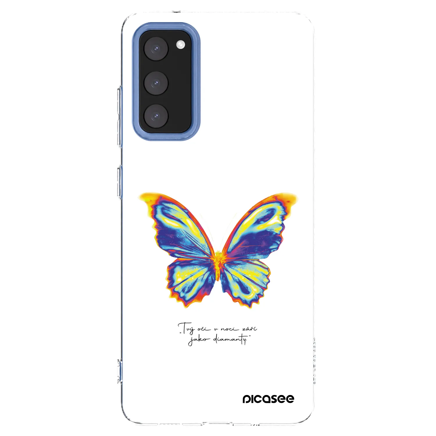 Picasee silikonowe przeźroczyste etui na Samsung Galaxy S20 FE - Diamanty White