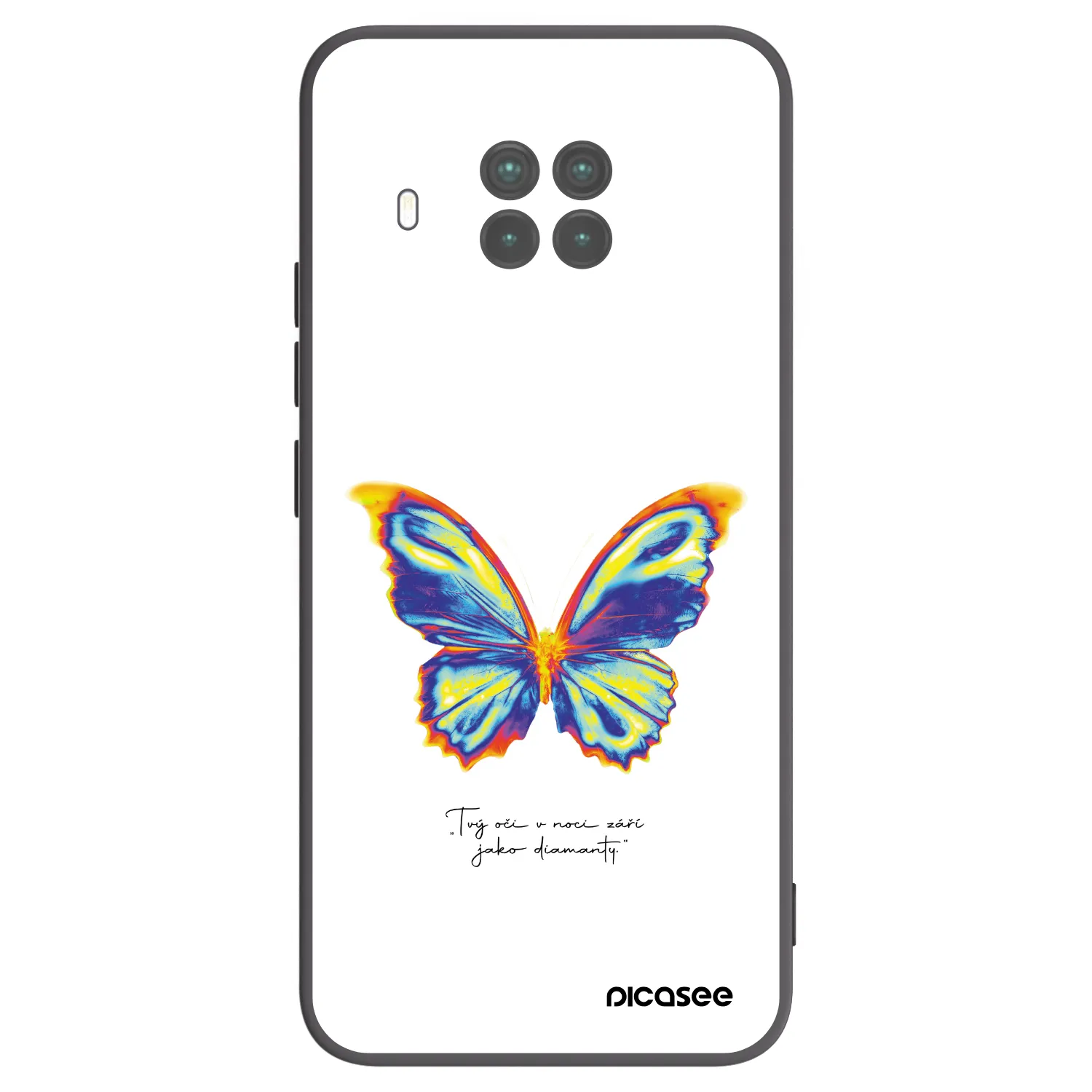 Picasee silikonowe czarne etui na Xiaomi Mi 10T Lite - Diamanty White