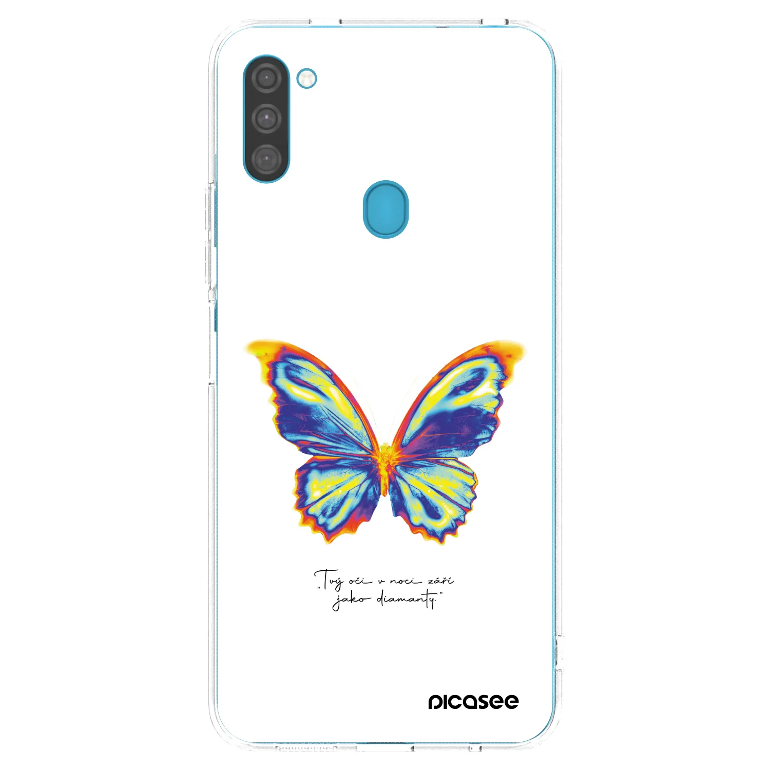 Picasee silikonowe przeźroczyste etui na Samsung Galaxy M11 - Diamanty White