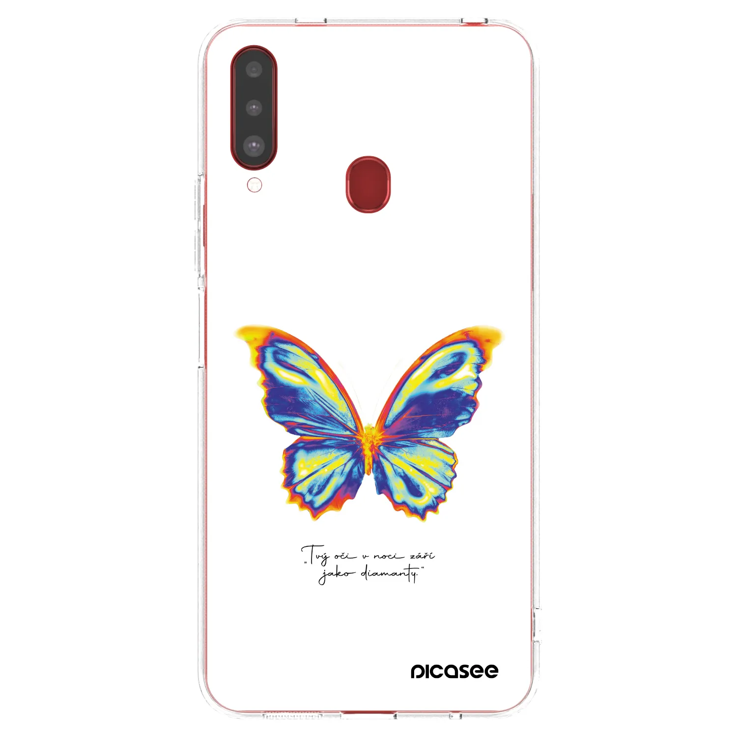 Picasee silikonowe przeźroczyste etui na Samsung Galaxy A20s - Diamanty White