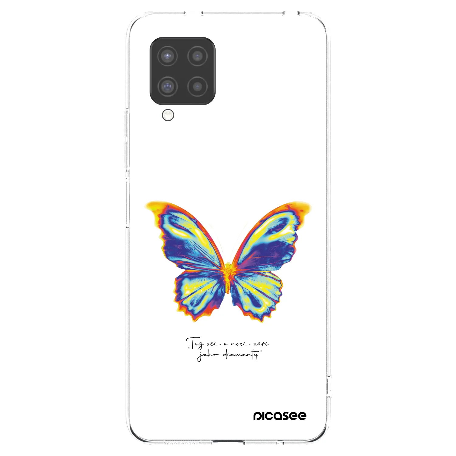 Picasee silikonowe przeźroczyste etui na Samsung Galaxy A42 A426B - Diamanty White