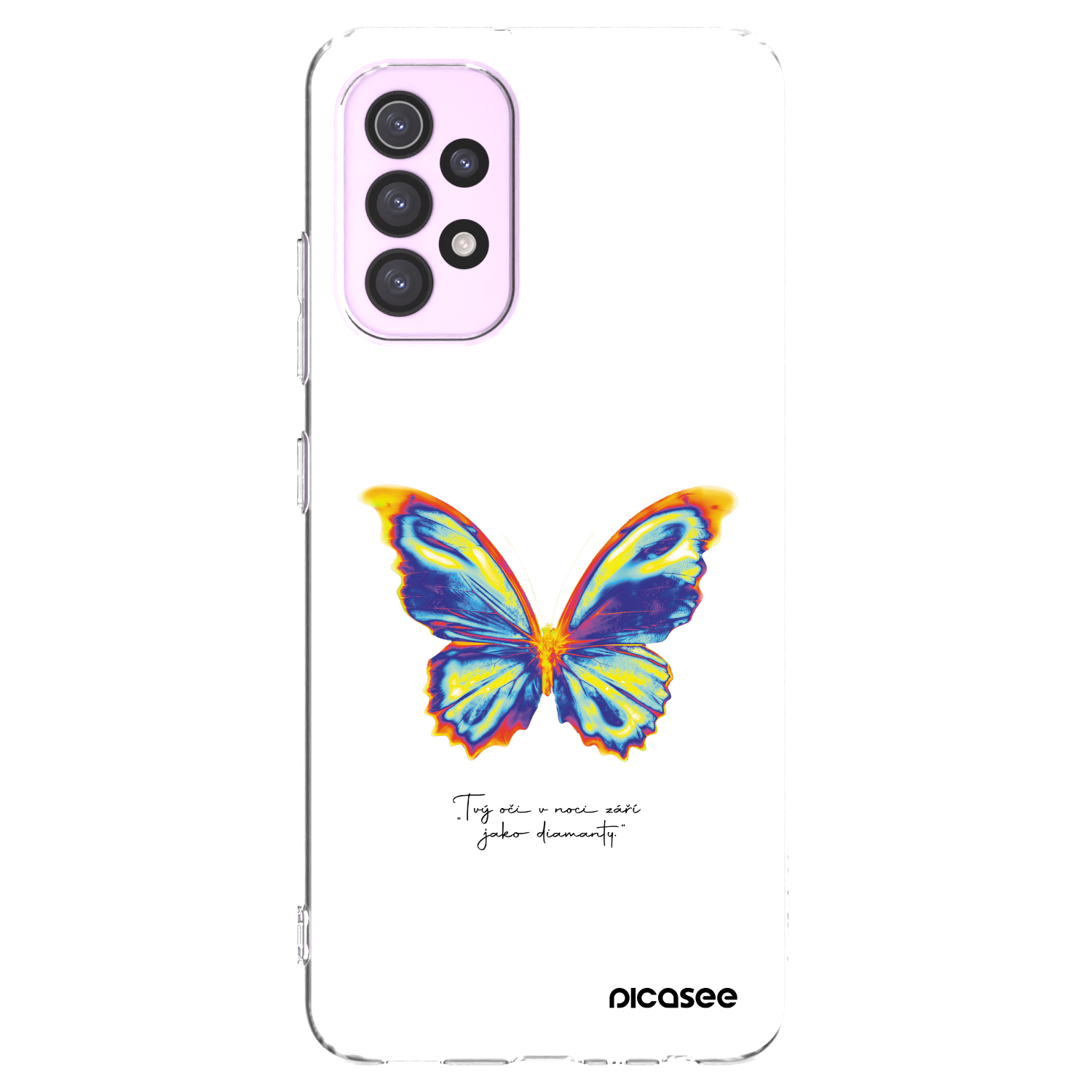 Picasee silikonowe przeźroczyste etui na Samsung Galaxy A32 5G A326B - Diamanty White