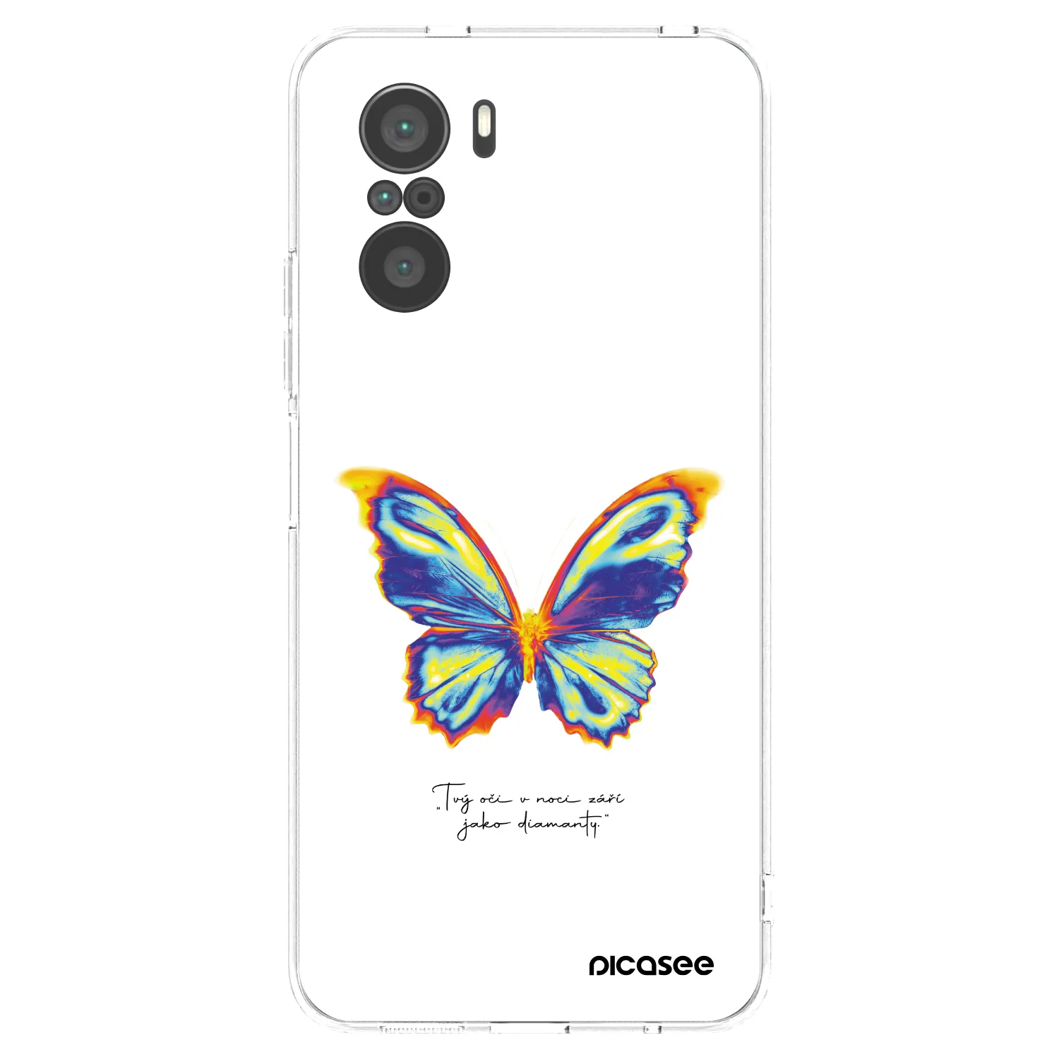 Picasee silikonowe przeźroczyste etui na Xiaomi Poco F3 - Diamanty White