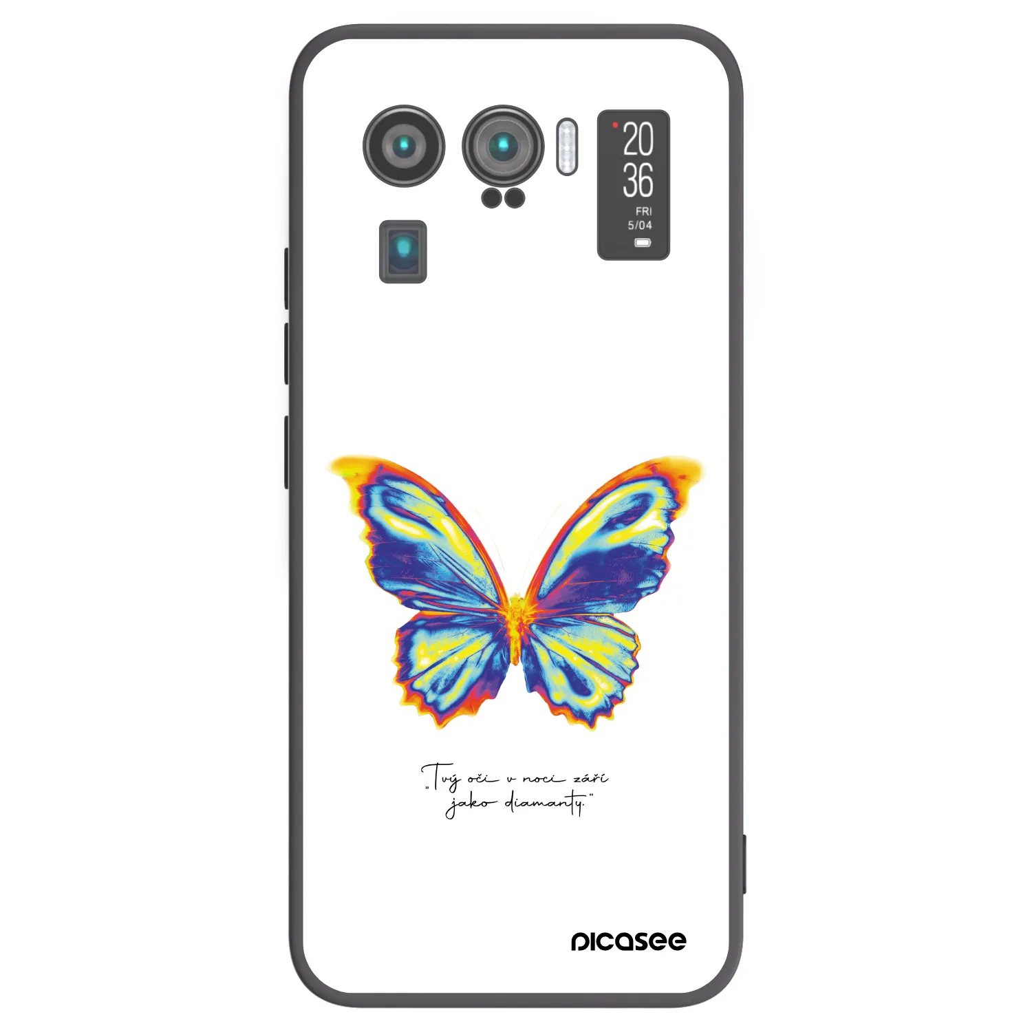 Picasee silikonowe czarne etui na Xiaomi Mi 11 Ultra - Diamanty White
