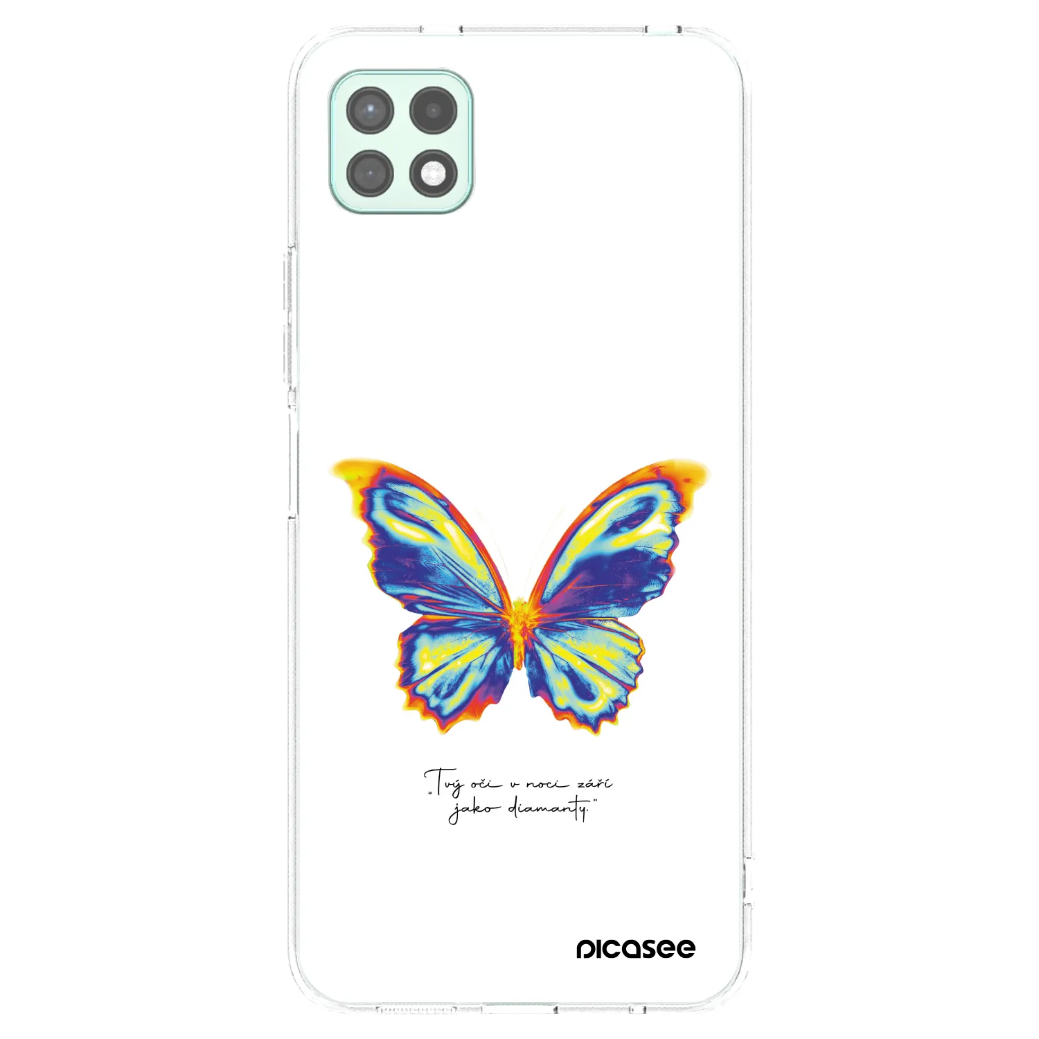 Picasee silikonowe przeźroczyste etui na Samsung Galaxy A22 A226B 5G - Diamanty White