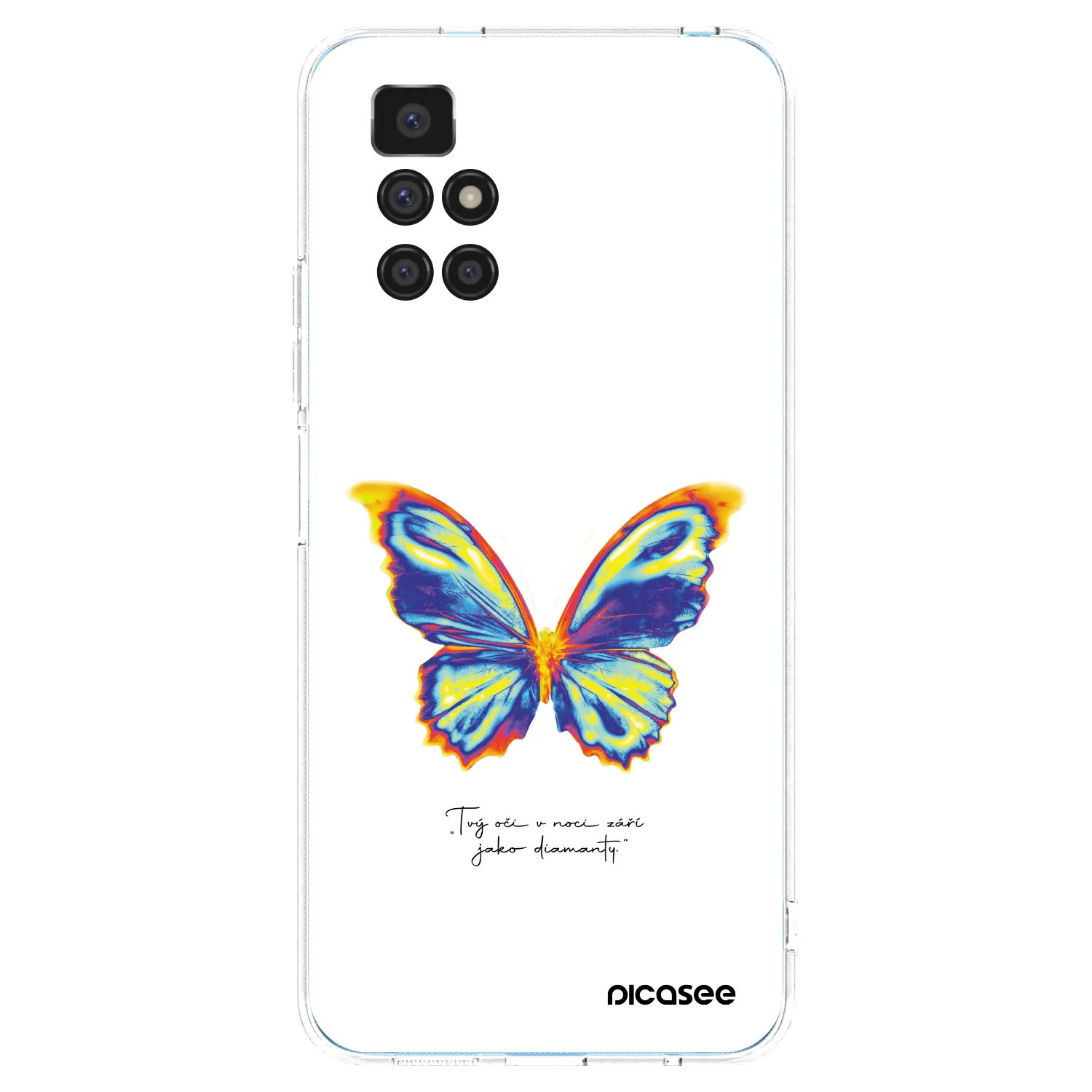 Picasee silikonowe przeźroczyste etui na Xiaomi Redmi 10 - Diamanty White