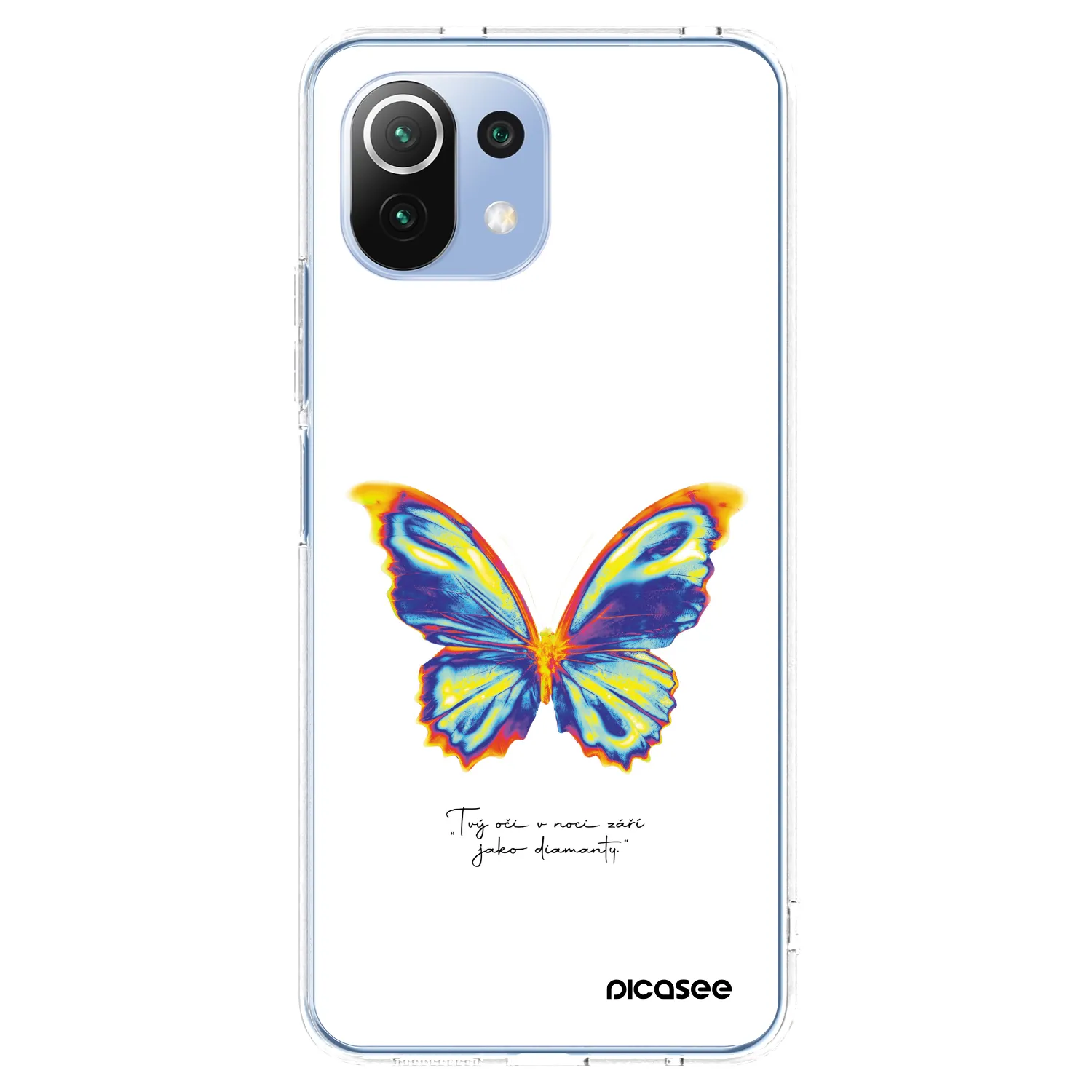 Picasee silikonowe przeźroczyste etui na Xiaomi 11 Lite 5G NE - Diamanty White