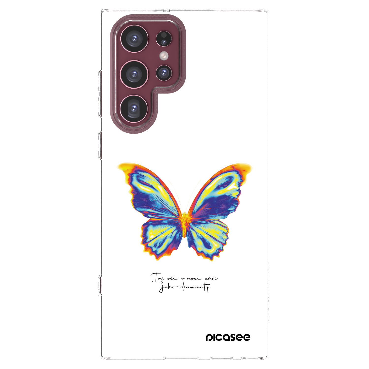Picasee silikonowe przeźroczyste etui na Samsung Galaxy S22 Ultra 5G - Diamanty White