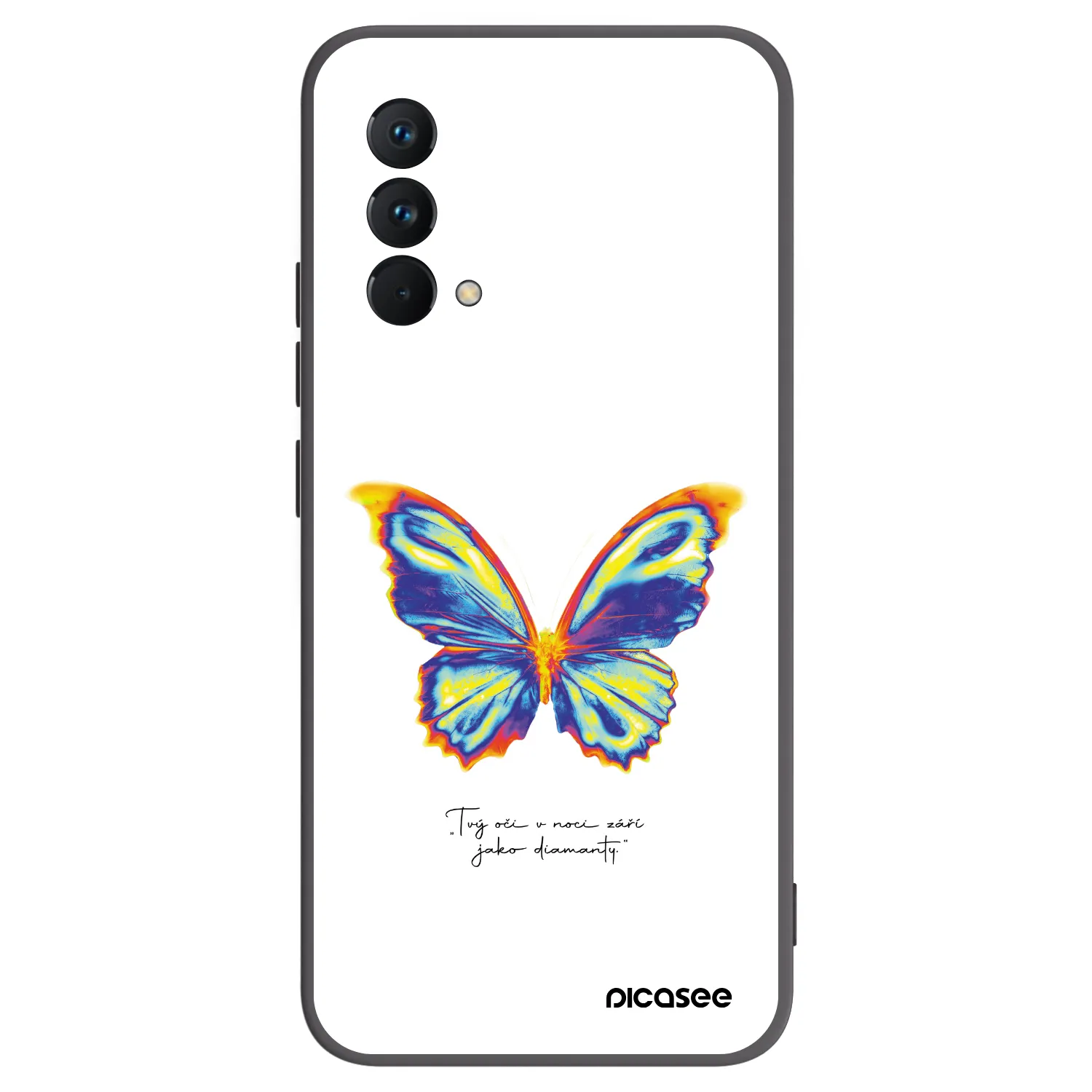 Picasee silikonowe czarne etui na Realme GT Master Edition 5G - Diamanty White