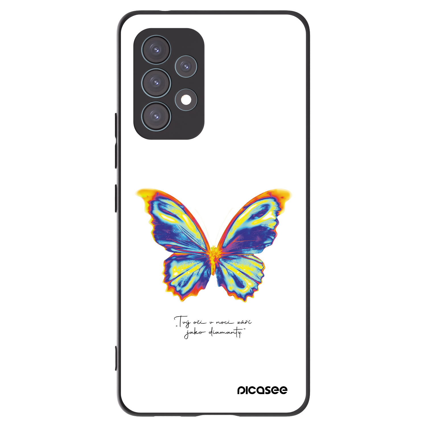 Picasee silikonowe czarne etui na Samsung Galaxy A53 5G A536 - Diamanty White