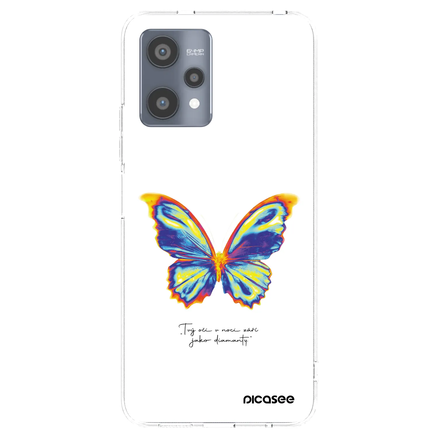 Picasee silikonowe przeźroczyste etui na Realme 9 Pro 5G - Diamanty White