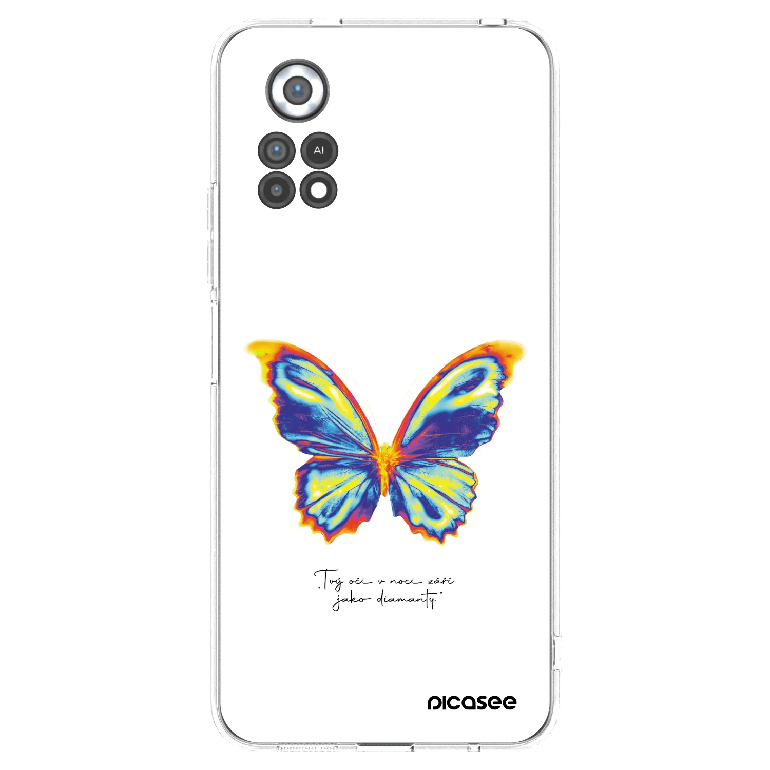 Picasee silikonowe przeźroczyste etui na Xiaomi Poco X4 Pro 5G - Diamanty White