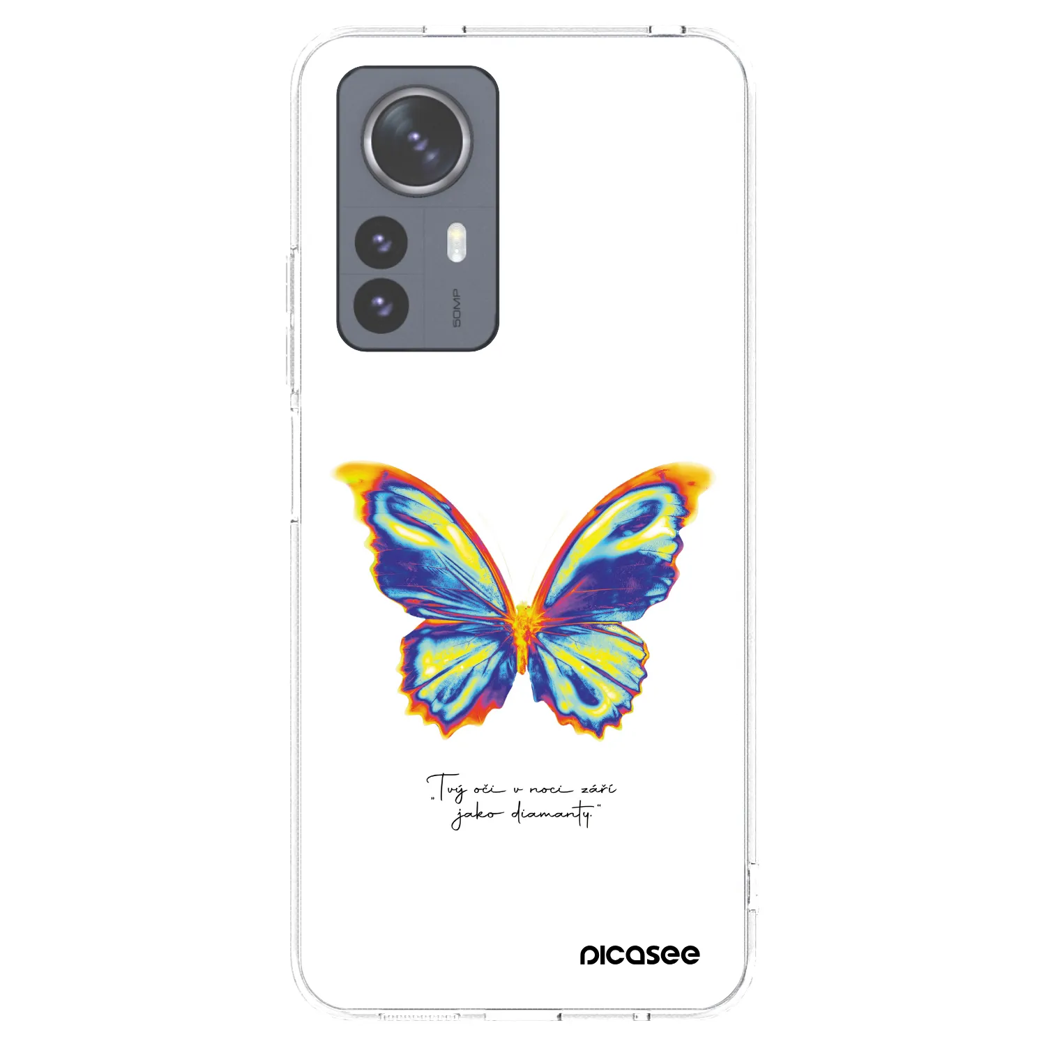 Picasee silikonowe przeźroczyste etui na Xiaomi 12 Pro - Diamanty White