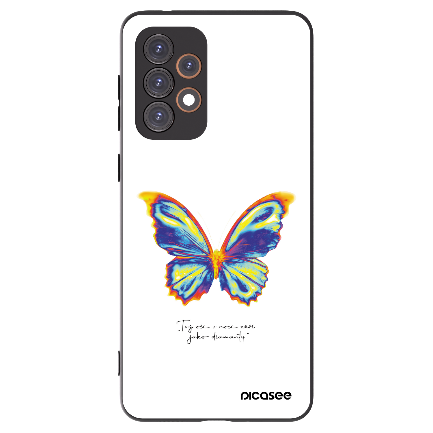 Picasee silikonowe czarne etui na Samsung Galaxy A33 5G A336 - Diamanty White