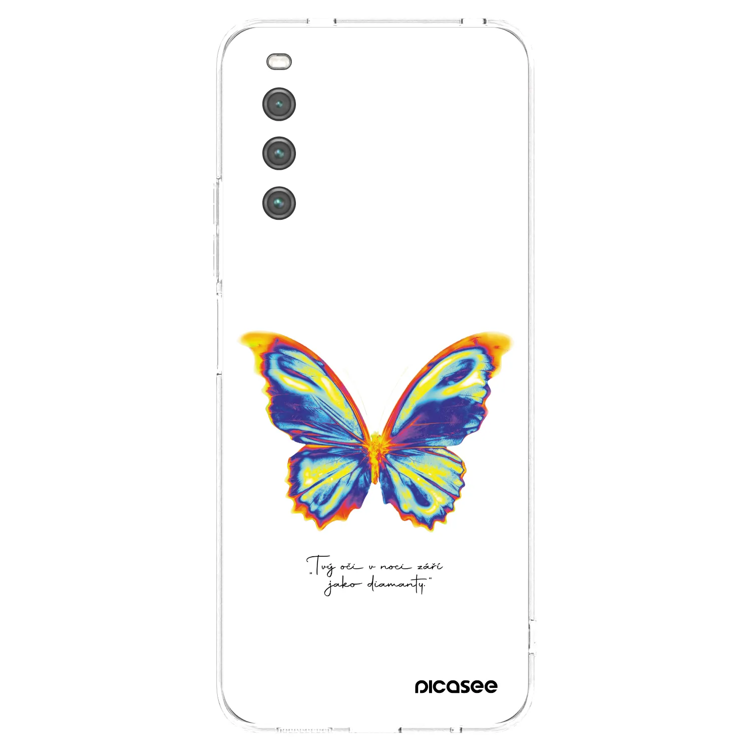 Picasee silikonowe przeźroczyste etui na Sony Xperia 10 IV 5G - Diamanty White