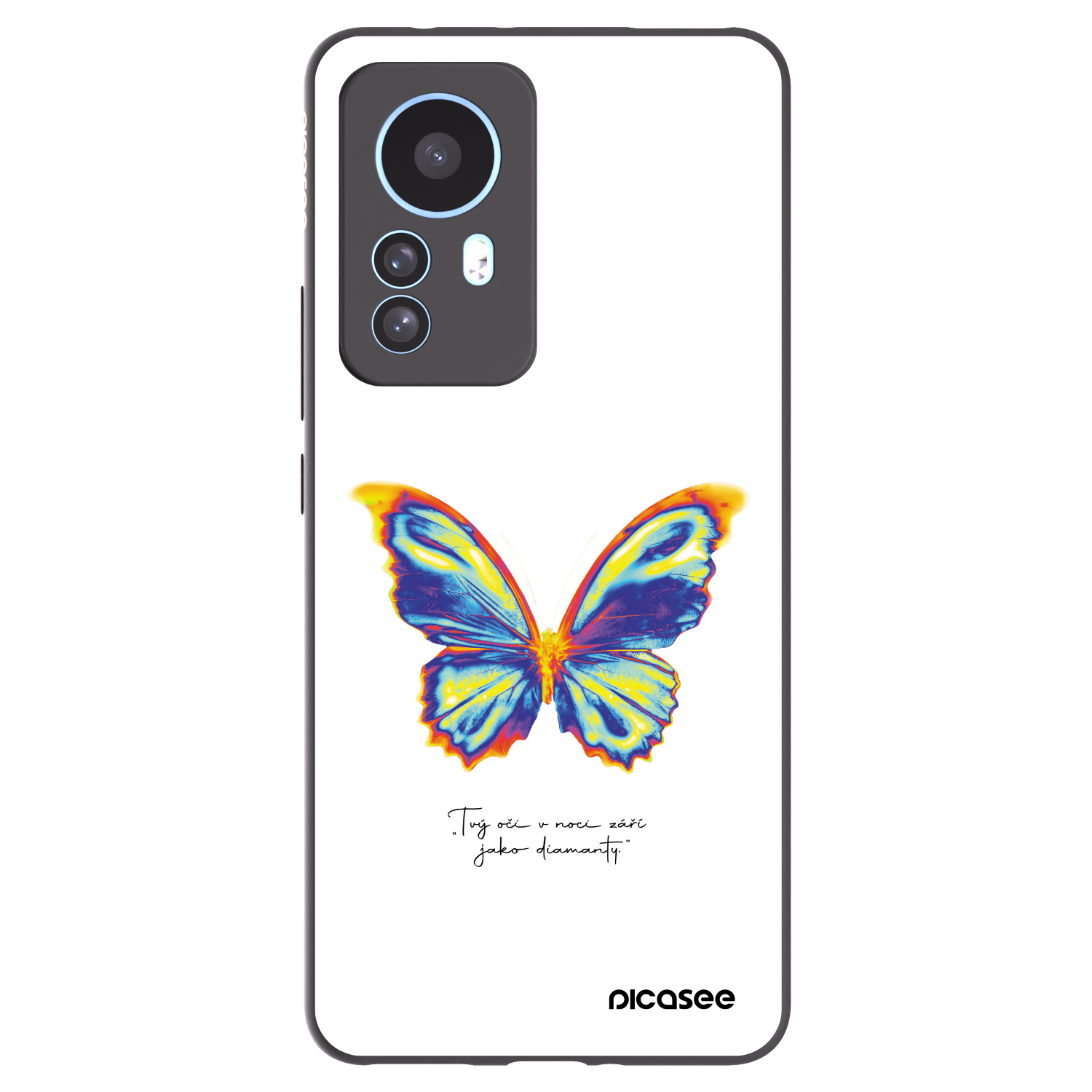 Picasee silikonowe czarne etui na Xiaomi 12T Pro - Diamanty White