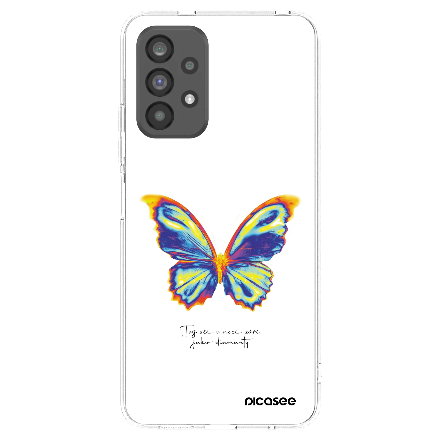 Picasee silikonowe przeźroczyste etui na Samsung Galaxy A73 5G - Diamanty White