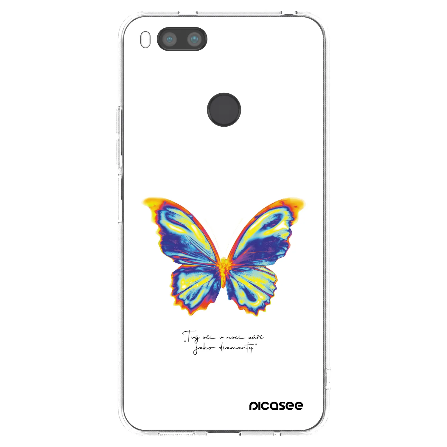 Picasee silikonowe przeźroczyste etui na Xiaomi Redmi A1 - Diamanty White
