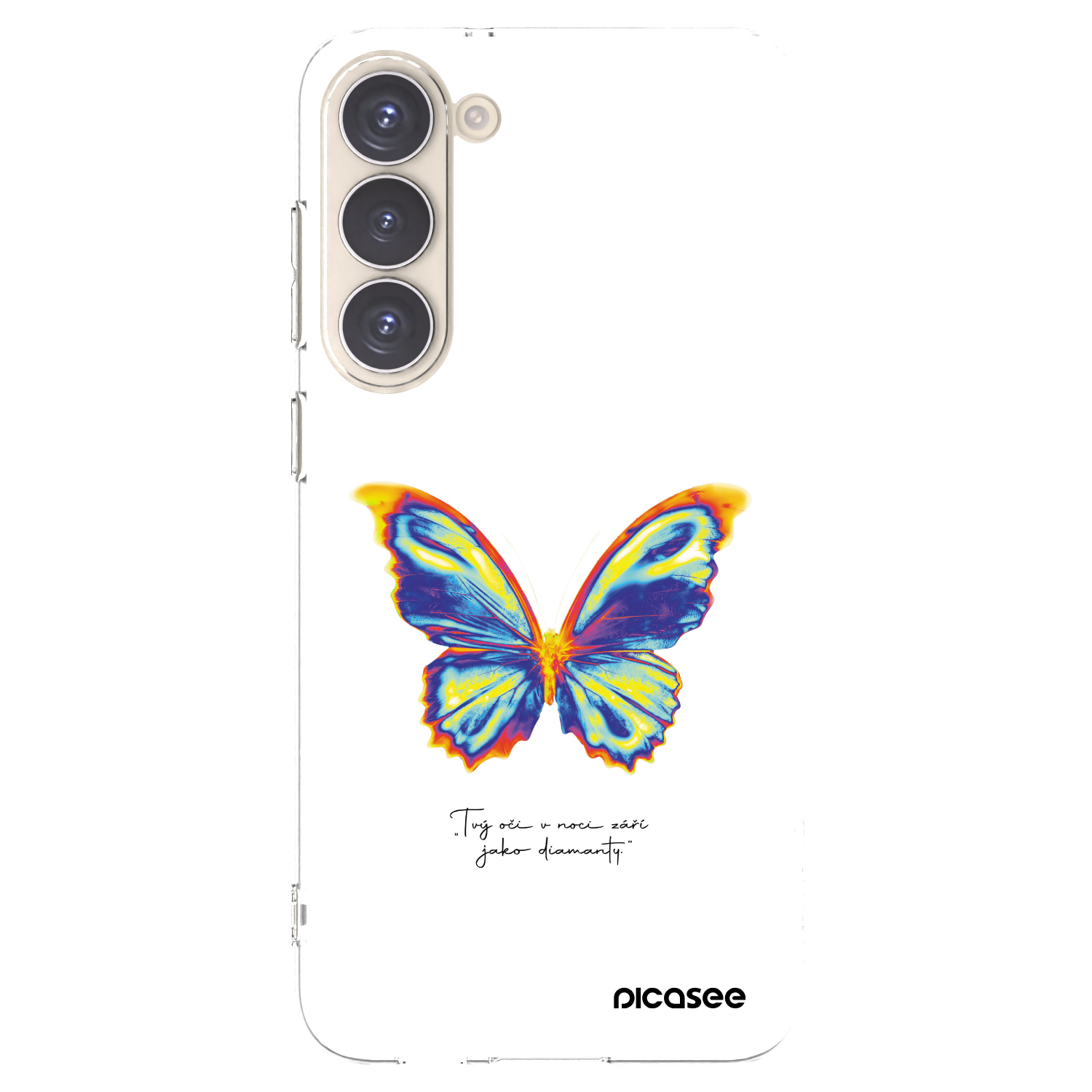 Picasee silikonowe przeźroczyste etui na Samsung Galaxy S23+ 5G - Diamanty White