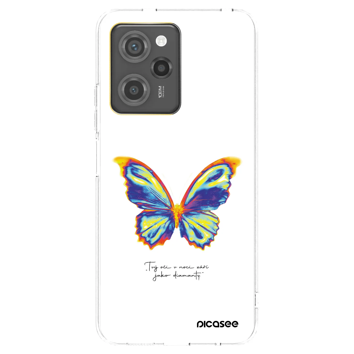 Picasee silikonowe przeźroczyste etui na Xiaomi Poco X5 Pro - Diamanty White