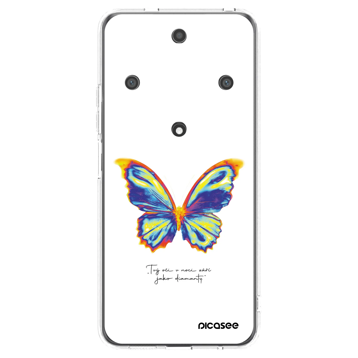 Picasee silikonowe przeźroczyste etui na Honor Magic5 Lite 5G - Diamanty White