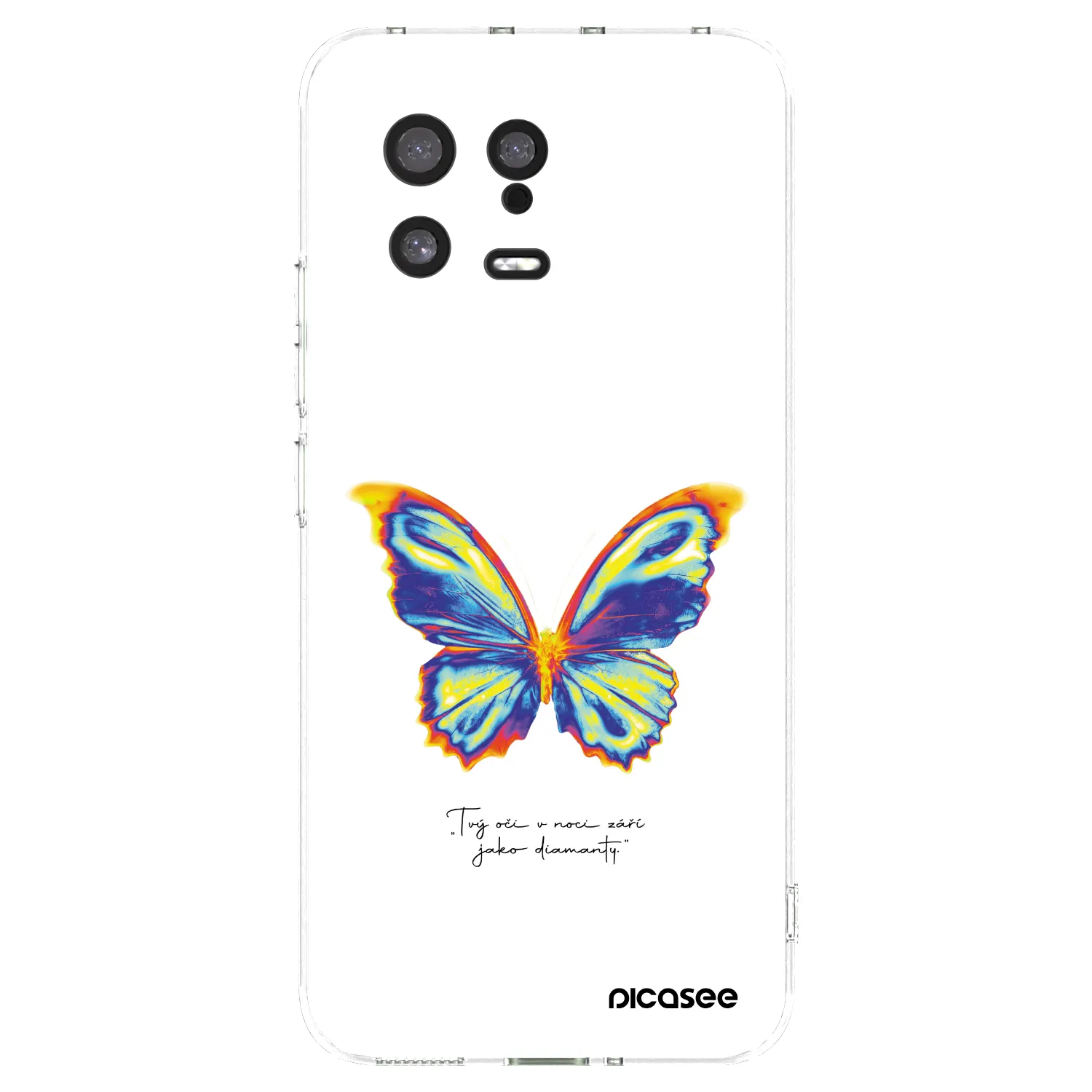 Picasee silikonowe przeźroczyste etui na Xiaomi 13 - Diamanty White