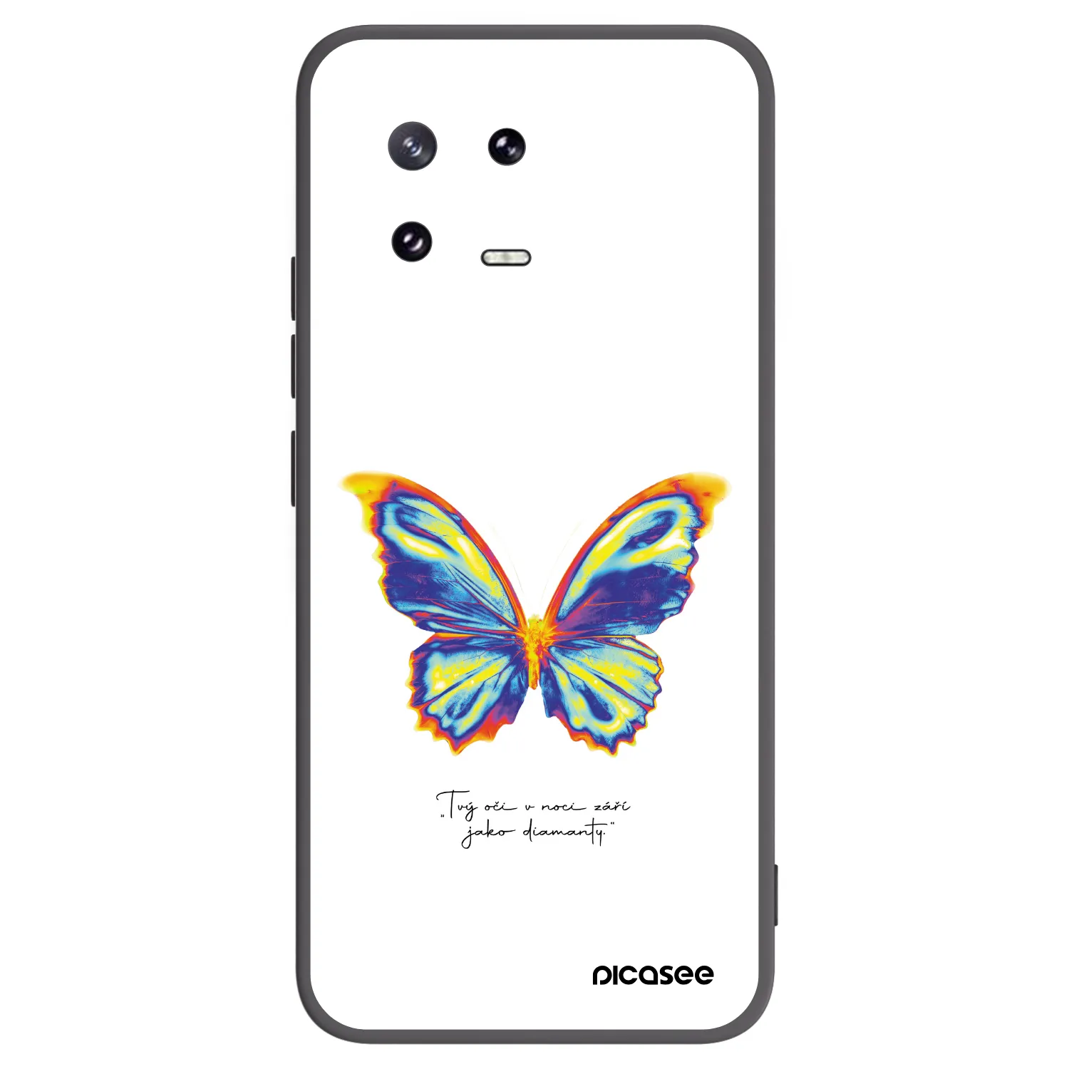 Picasee silikonowe czarne etui na Xiaomi 13 Pro - Diamanty White