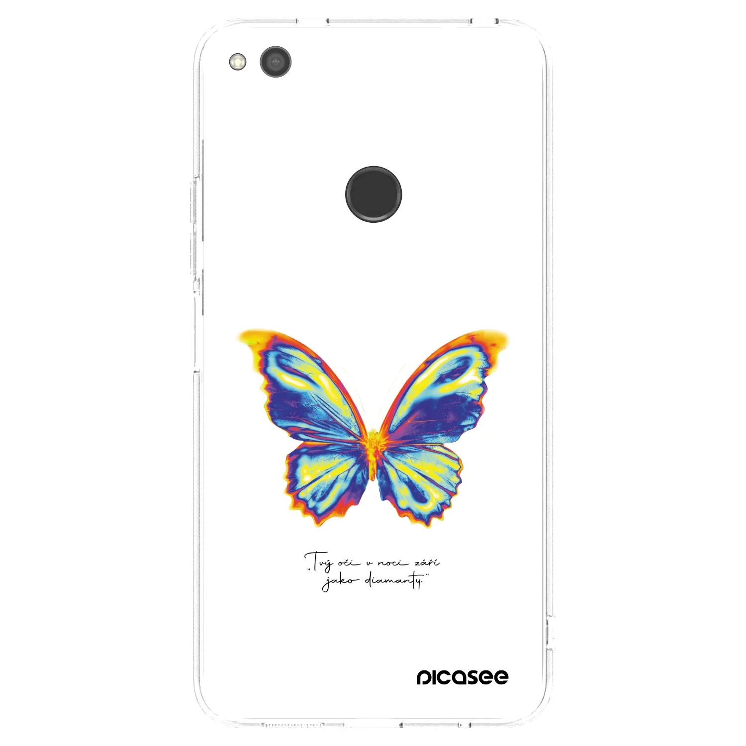 Picasee silikonowe przeźroczyste etui na Huawei P9 Lite 2017 - Diamanty White