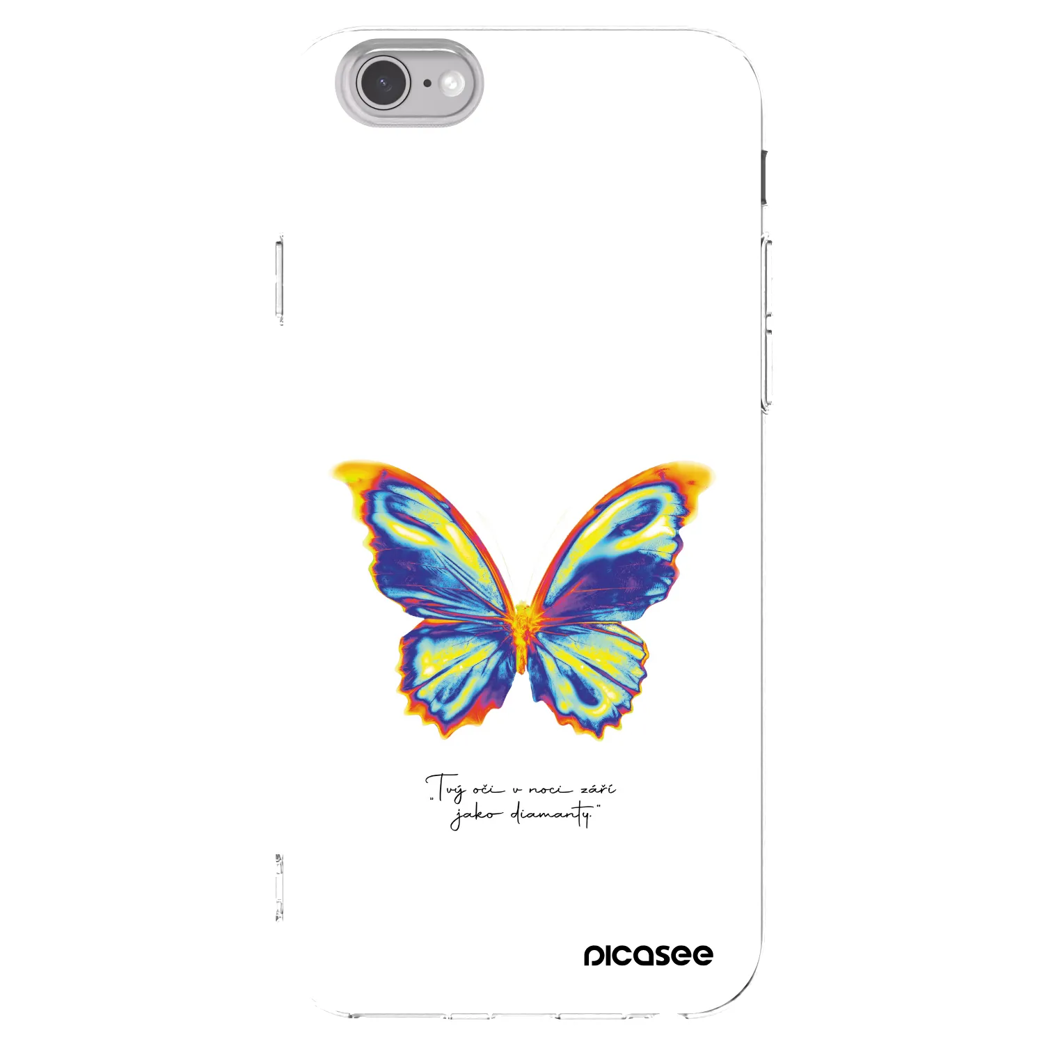 Picasee silikonowe przeźroczyste etui na Apple iPhone 6/6S - Diamanty White