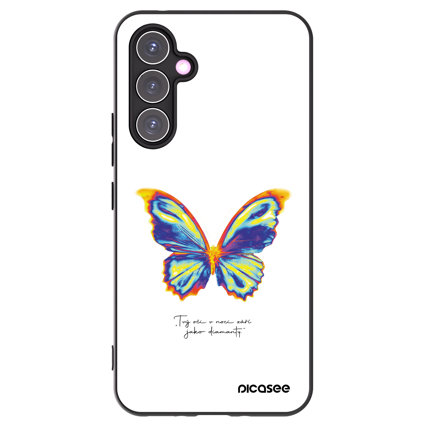 Picasee silikonowe czarne etui na Samsung Galaxy A54 5G A546B - Diamanty White