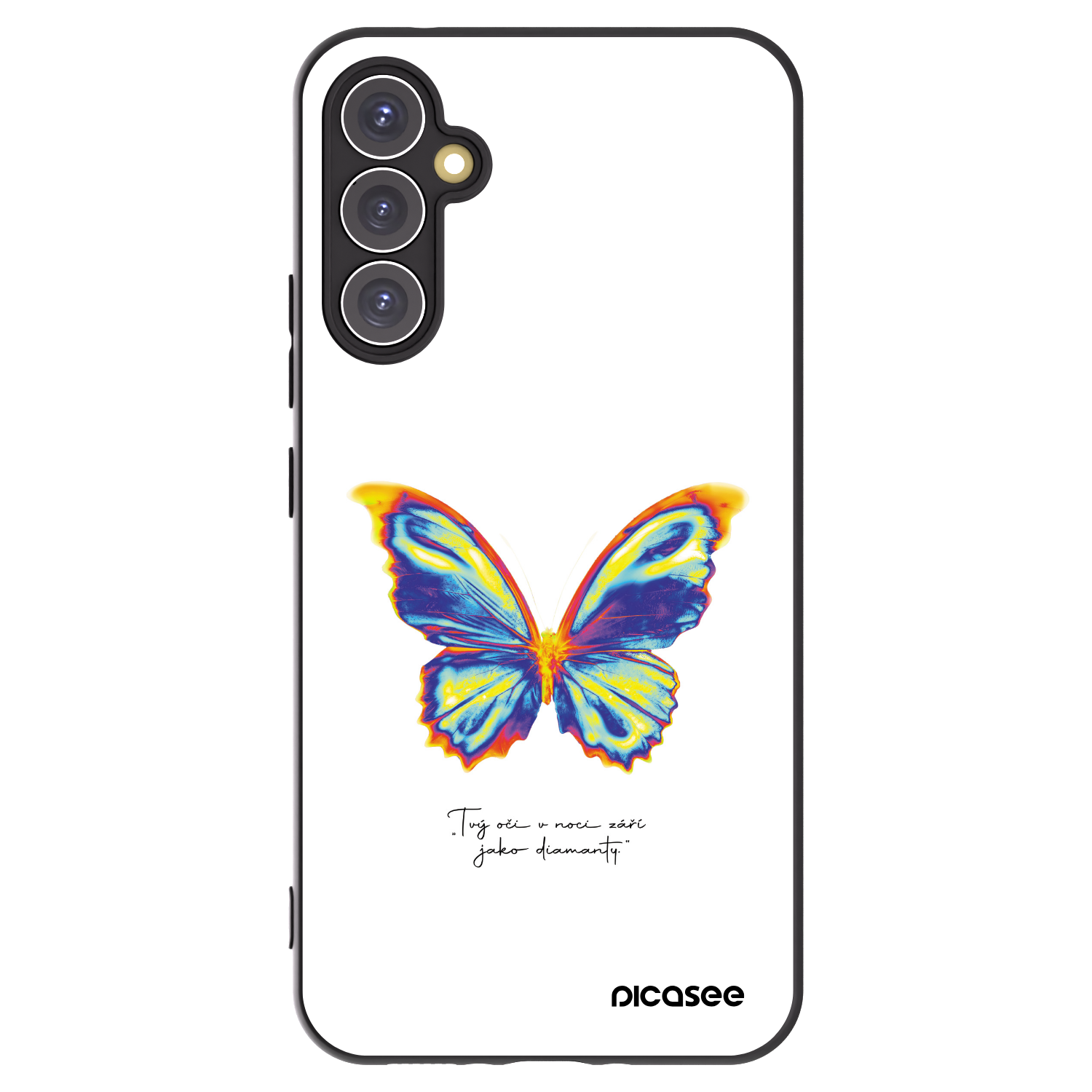 Picasee silikonowe czarne etui na Samsung Galaxy A34 5G A346B - Diamanty White