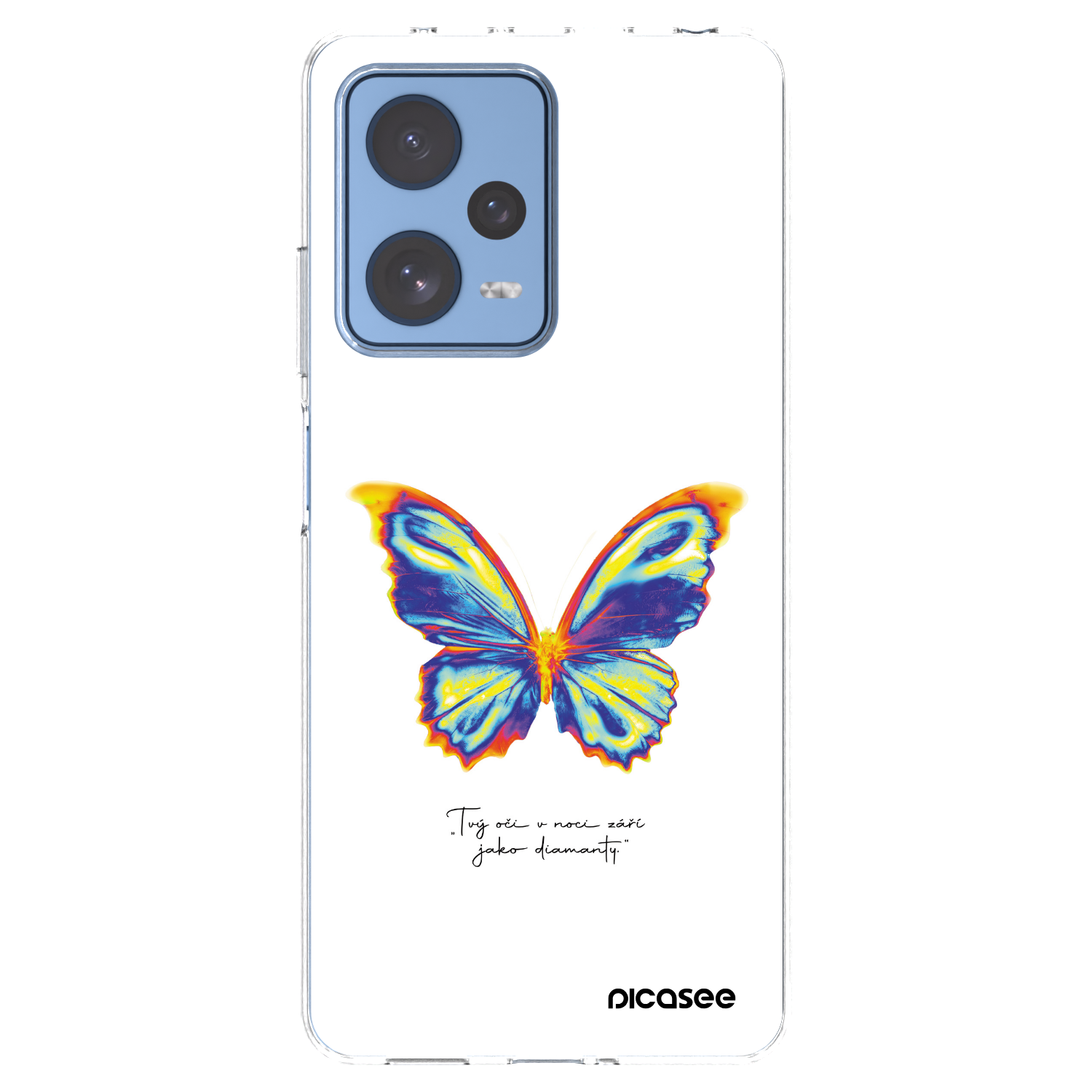 Picasee silikonowe przeźroczyste etui na Xiaomi Redmi Note 12 Pro 5G - Diamanty White