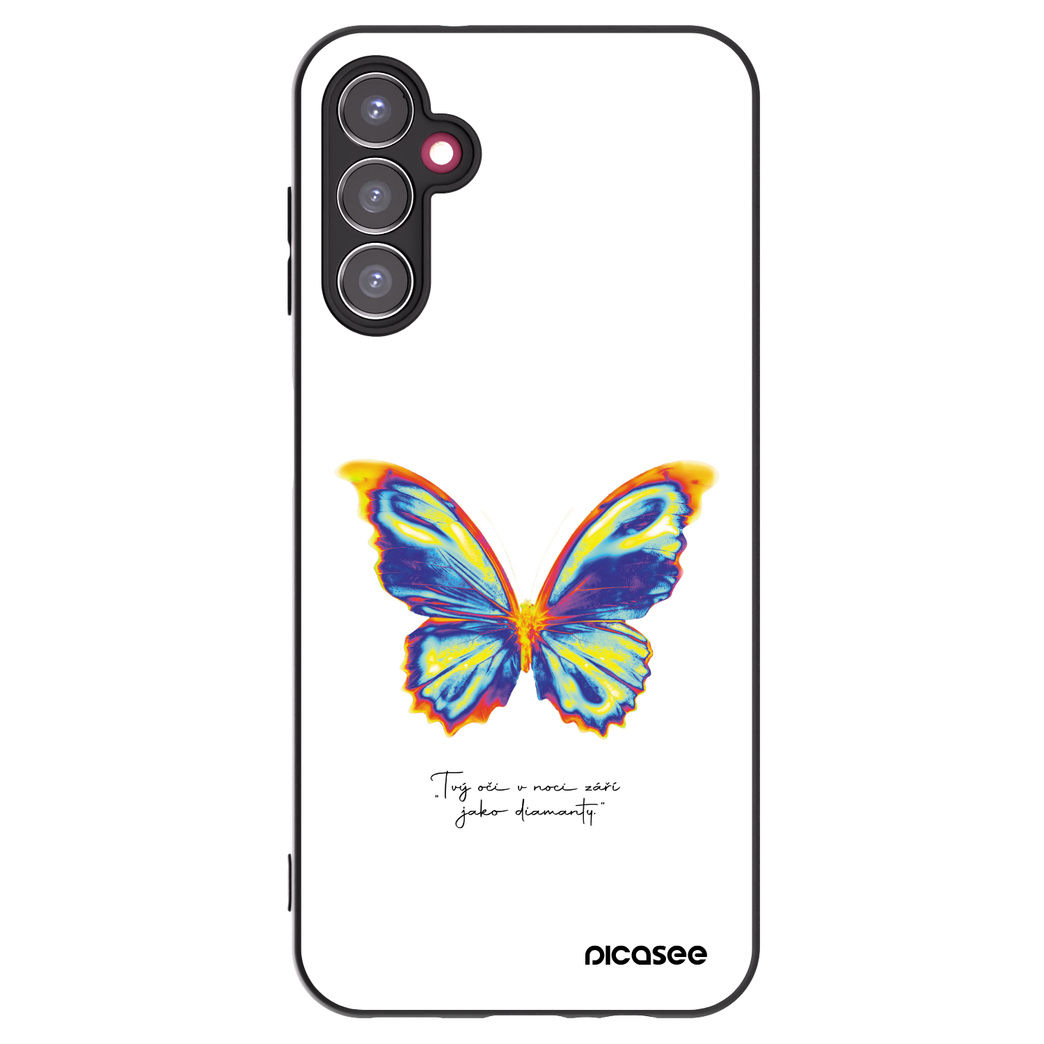 Picasee silikonowe czarne etui na Samsung Galaxy A14 4G A145R - Diamanty White