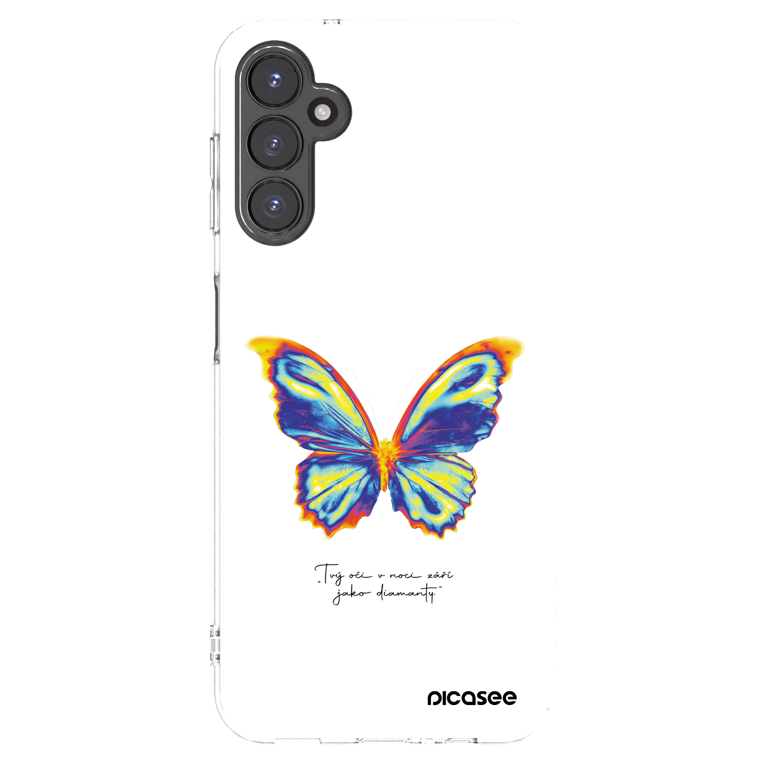 Picasee silikonowe przeźroczyste etui na Samsung Galaxy A14 5G A146P - Diamanty White
