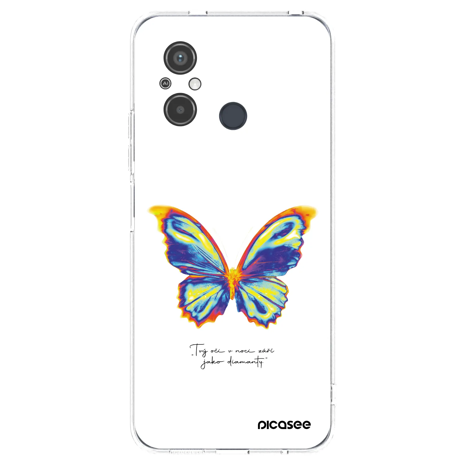 Picasee silikonowe przeźroczyste etui na Xiaomi Redmi 12C - Diamanty White