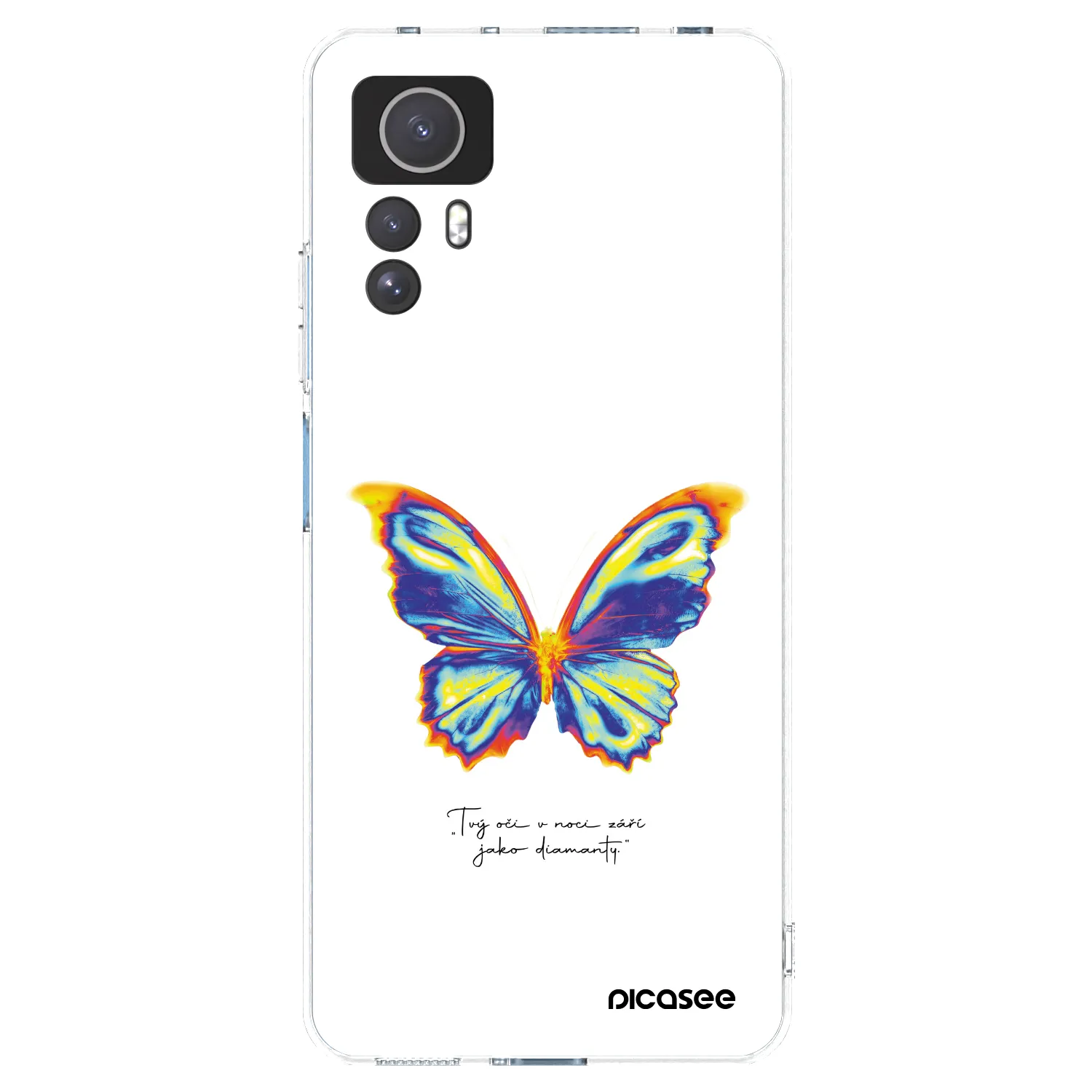 Picasee silikonowe przeźroczyste etui na Xiaomi Redmi Note 12S - Diamanty White